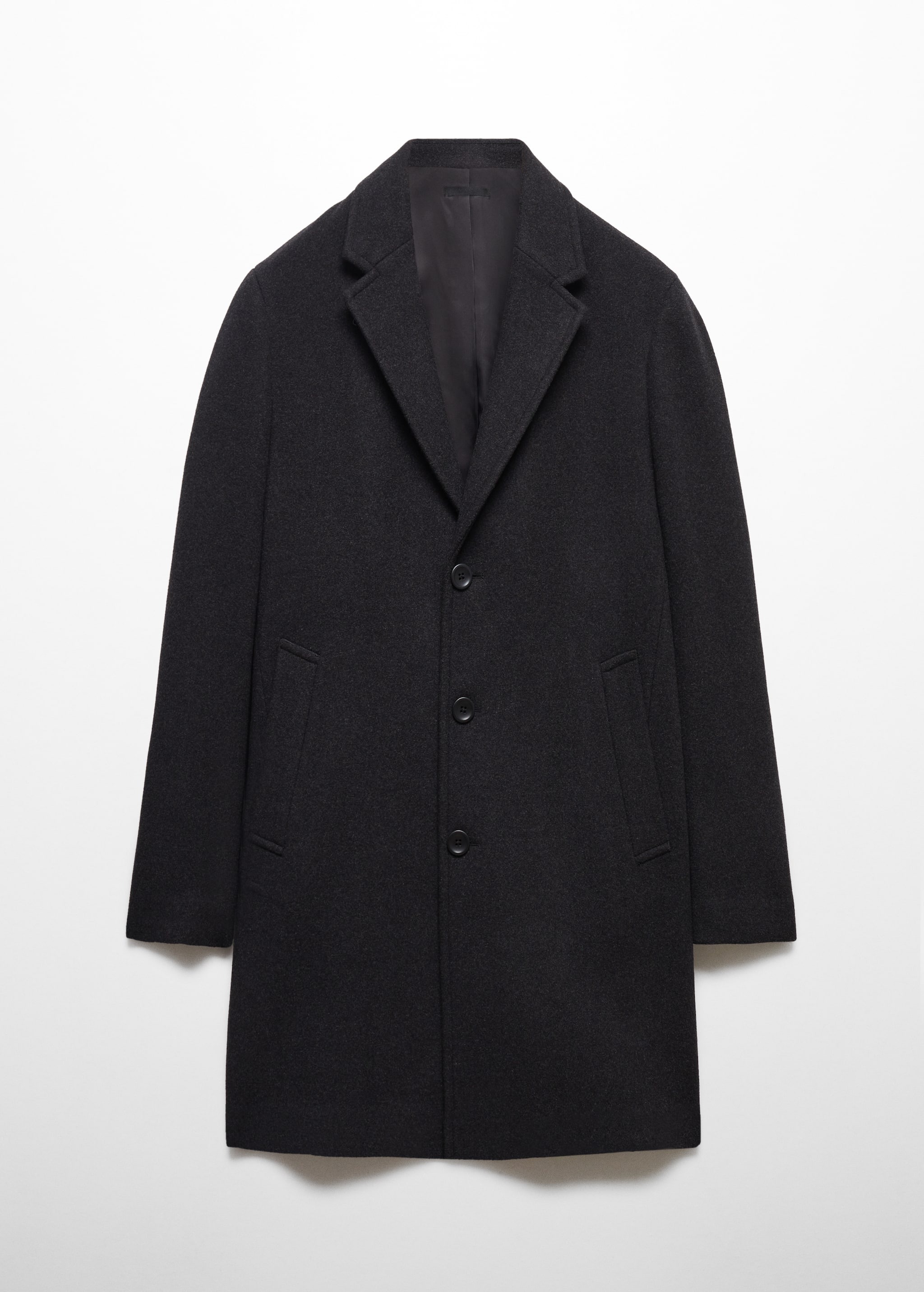 Lightweight recycled wool coat  - Article without model