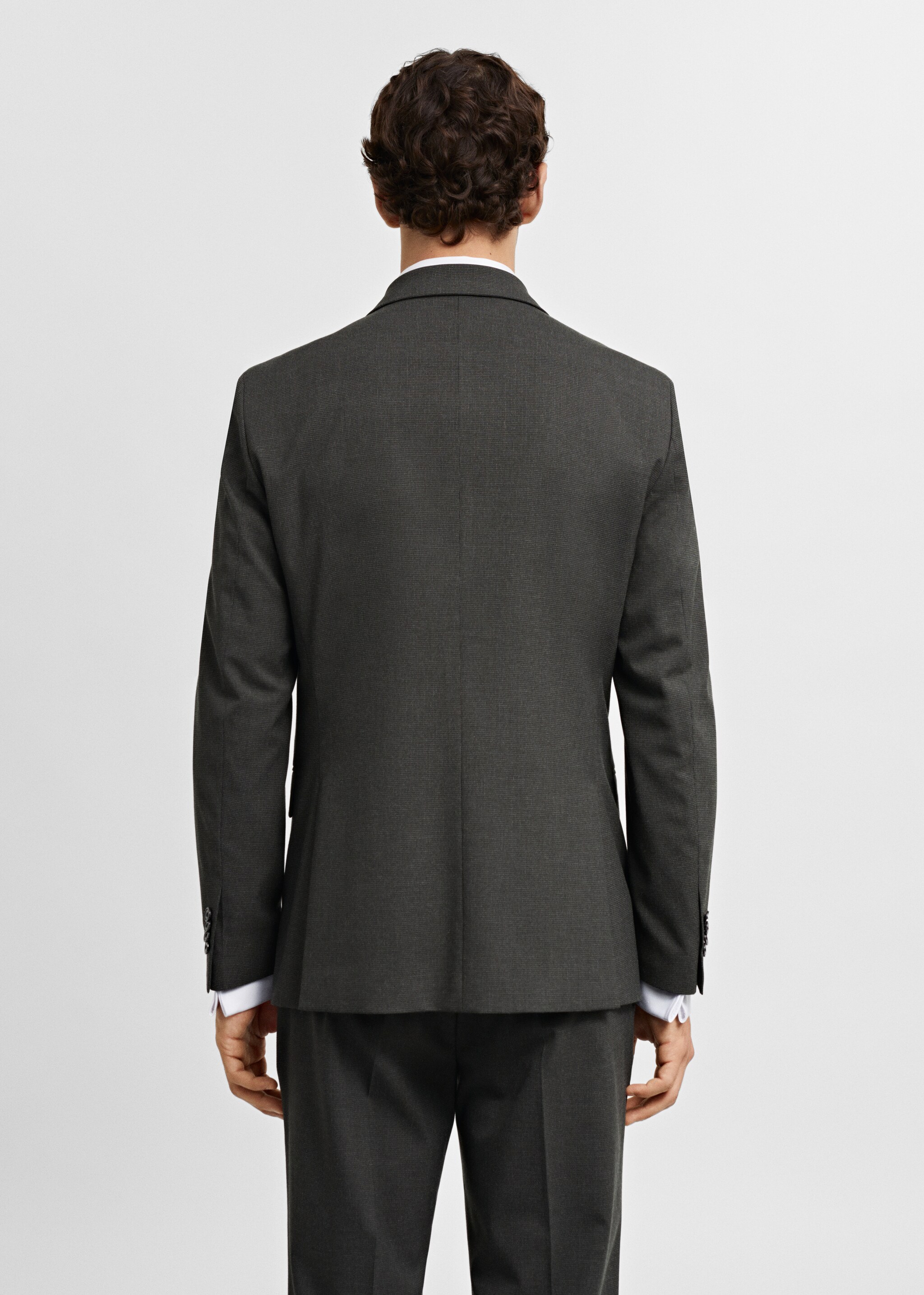 Σακάκι κοστουμιού slim fit ύφασμα stretch - Πίσω όψη προϊόντος