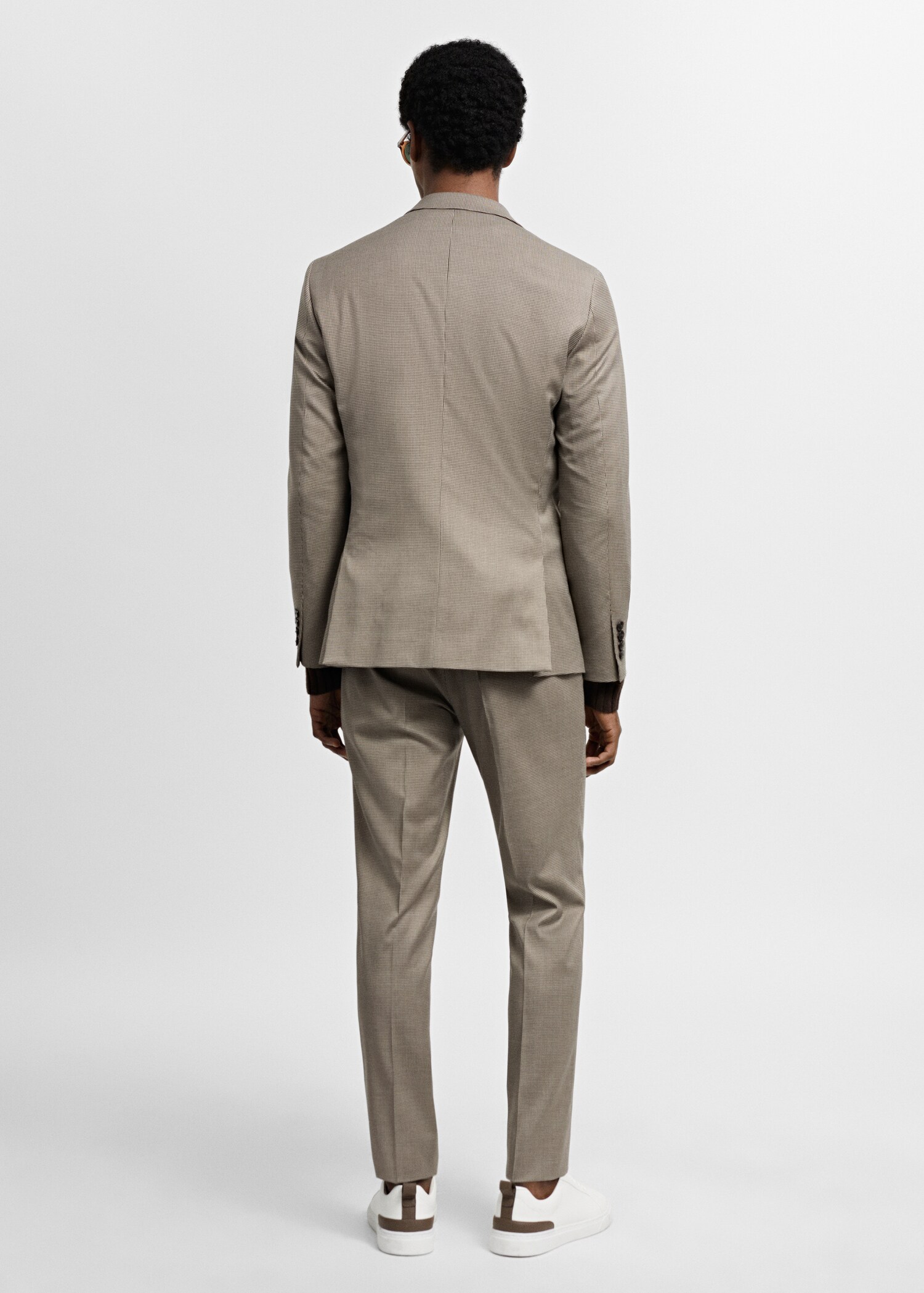 Super slim-fit suit jacket in stretch fabric - Reverse of the article