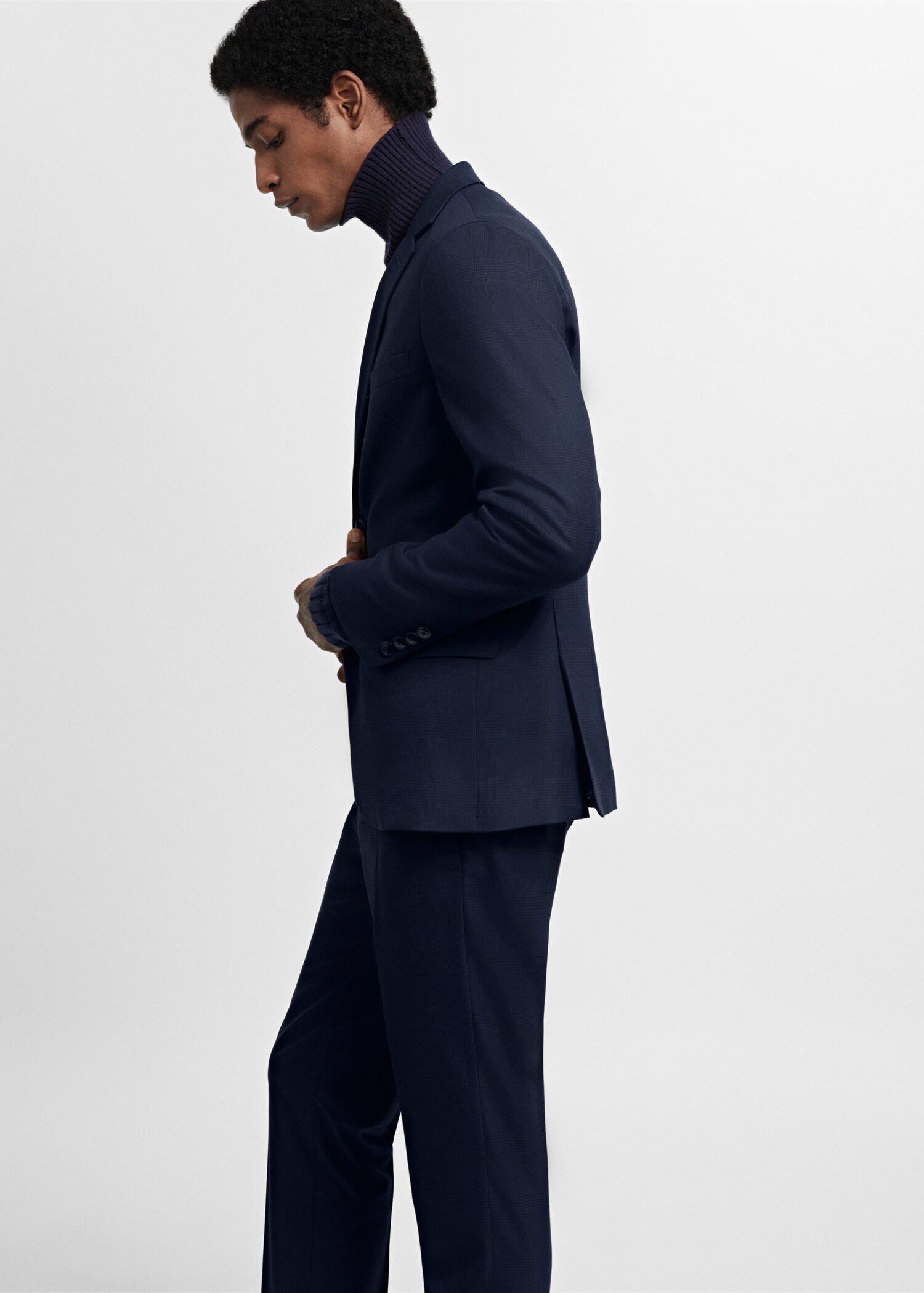 Super slim-fit suit blazer in stretch fabric - Details of the article 2