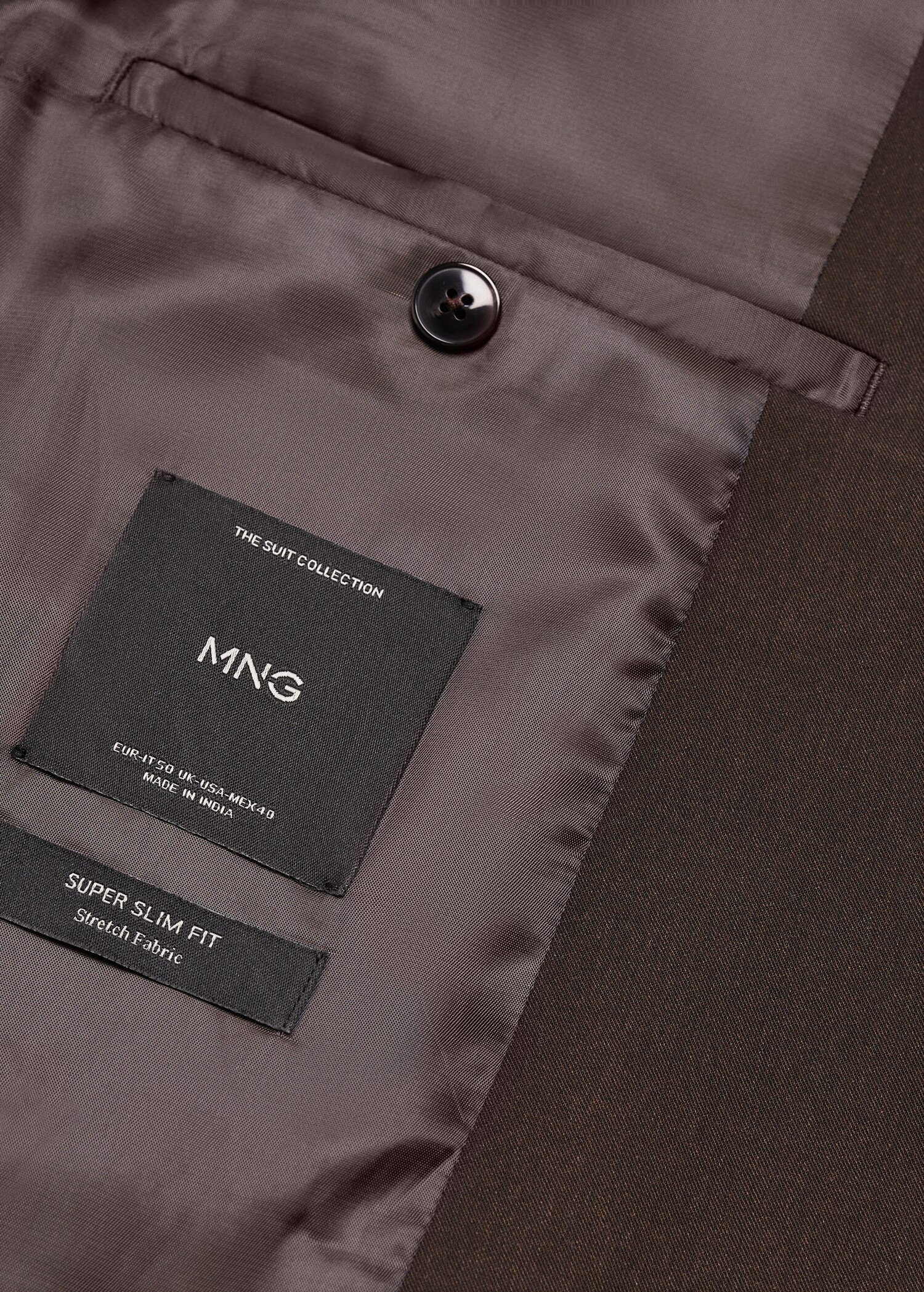 Kostymkavaj super slim fit stretchmaterial - Detaljer om artikeln 8