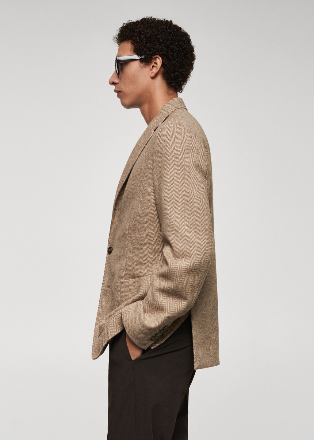 Mango herringbone coat hotsell