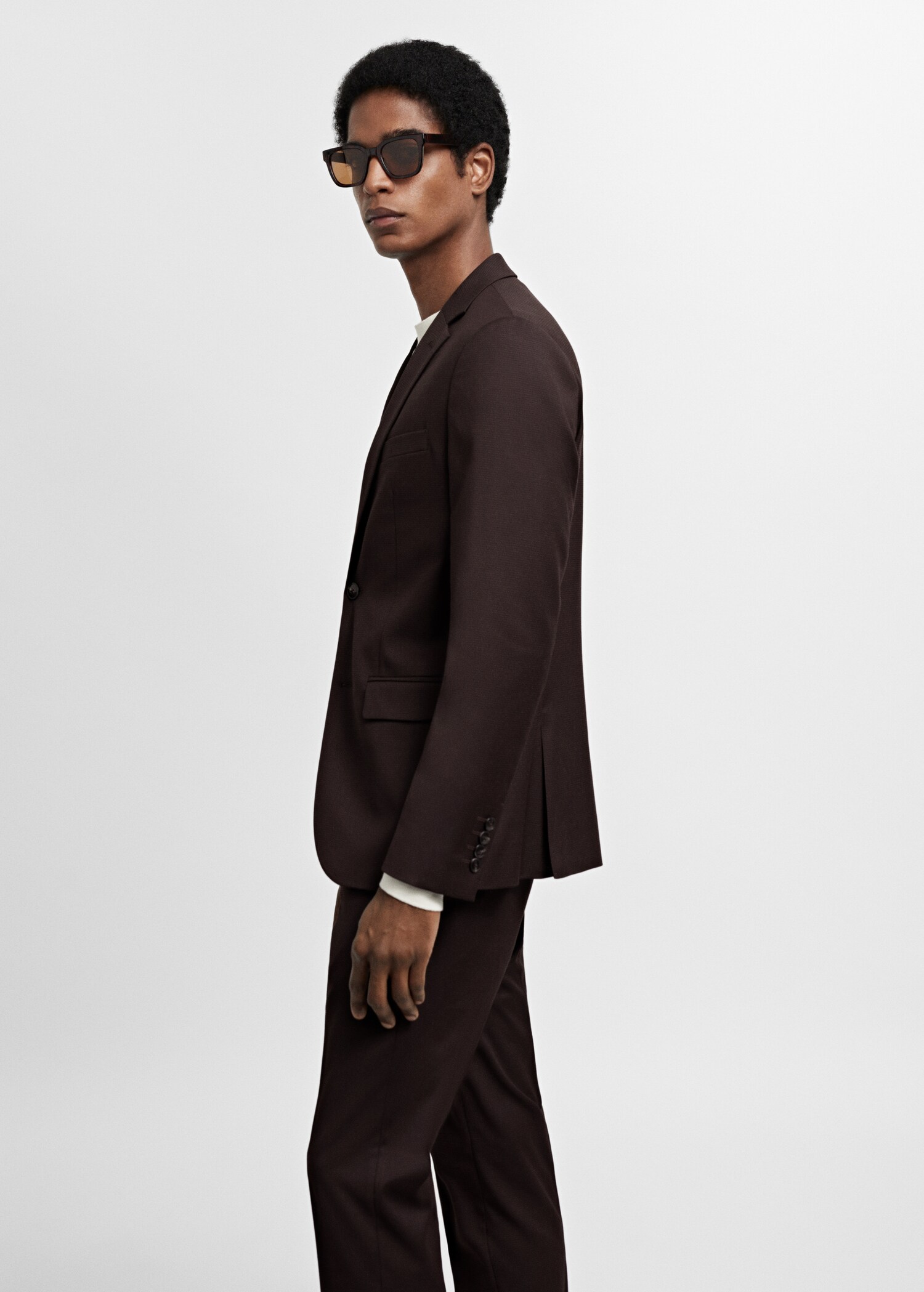 Kostymkavaj super slim fit stretchmaterial - Detaljer om artikeln 2