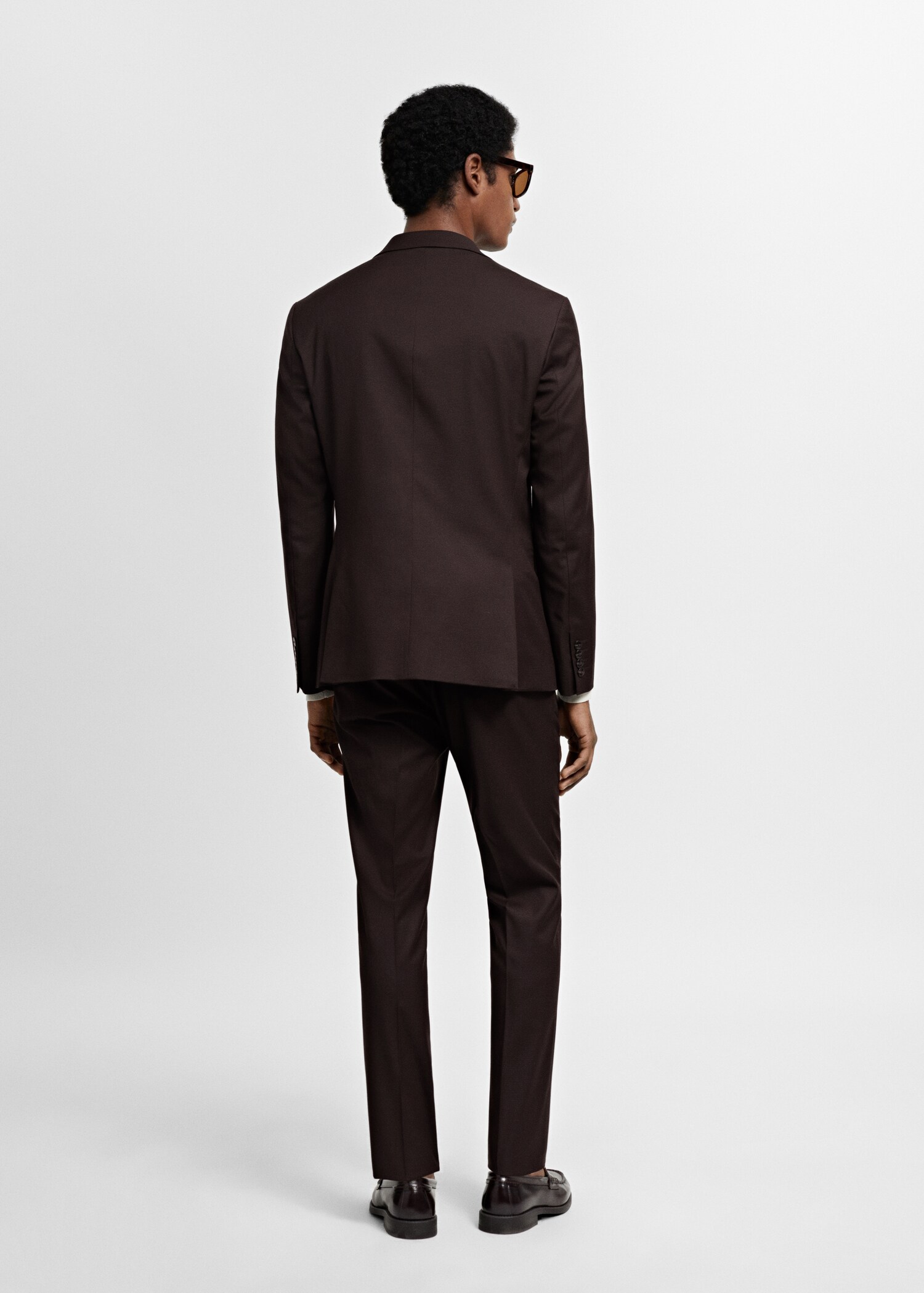 Kostymkavaj super slim fit stretchmaterial - Artikelns baksida