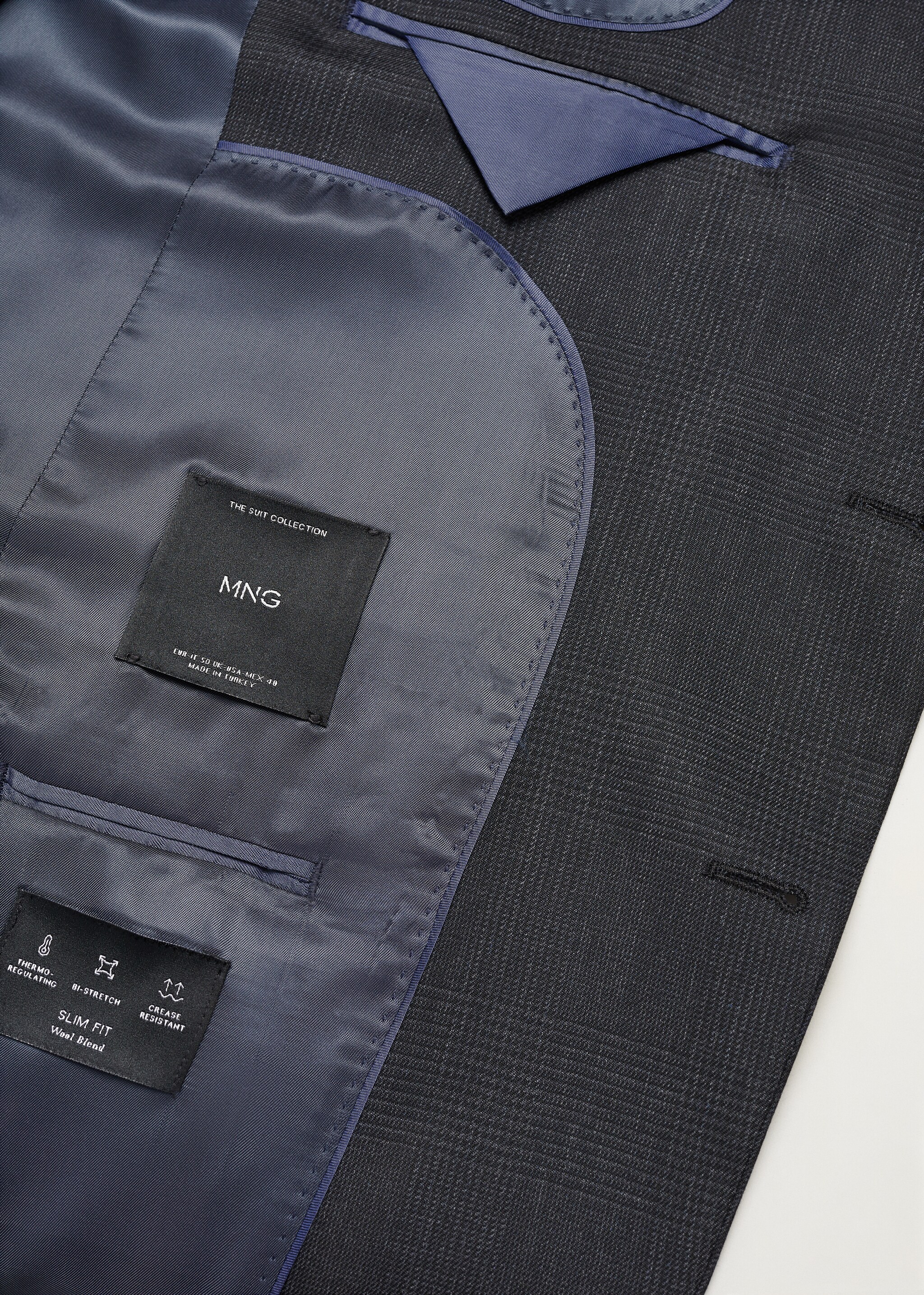 Σακάκι κοστουμιού cool wool slim fit - Λεπτομέρεια του προϊόντος 8
