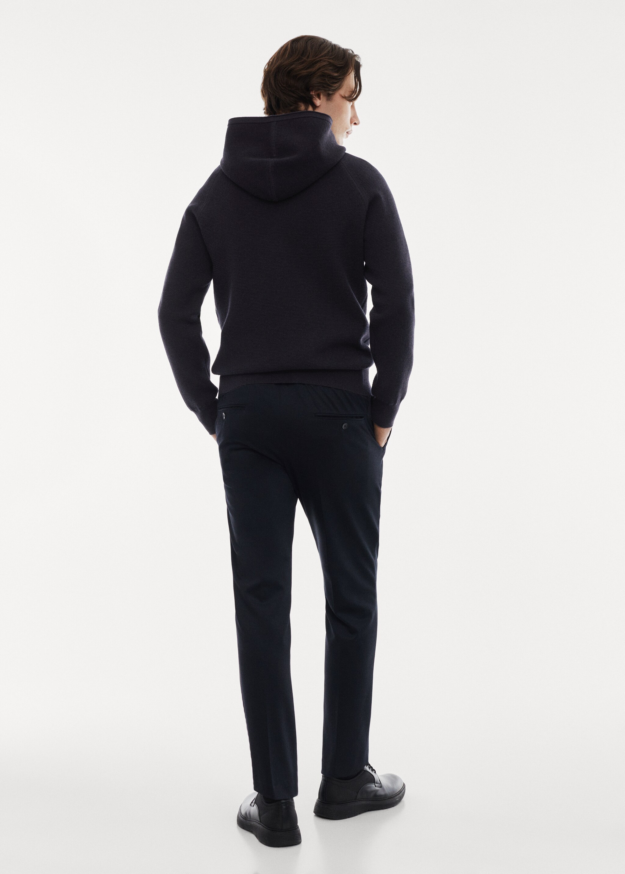 Stretch knitted sweatshirt - Reverse of the article