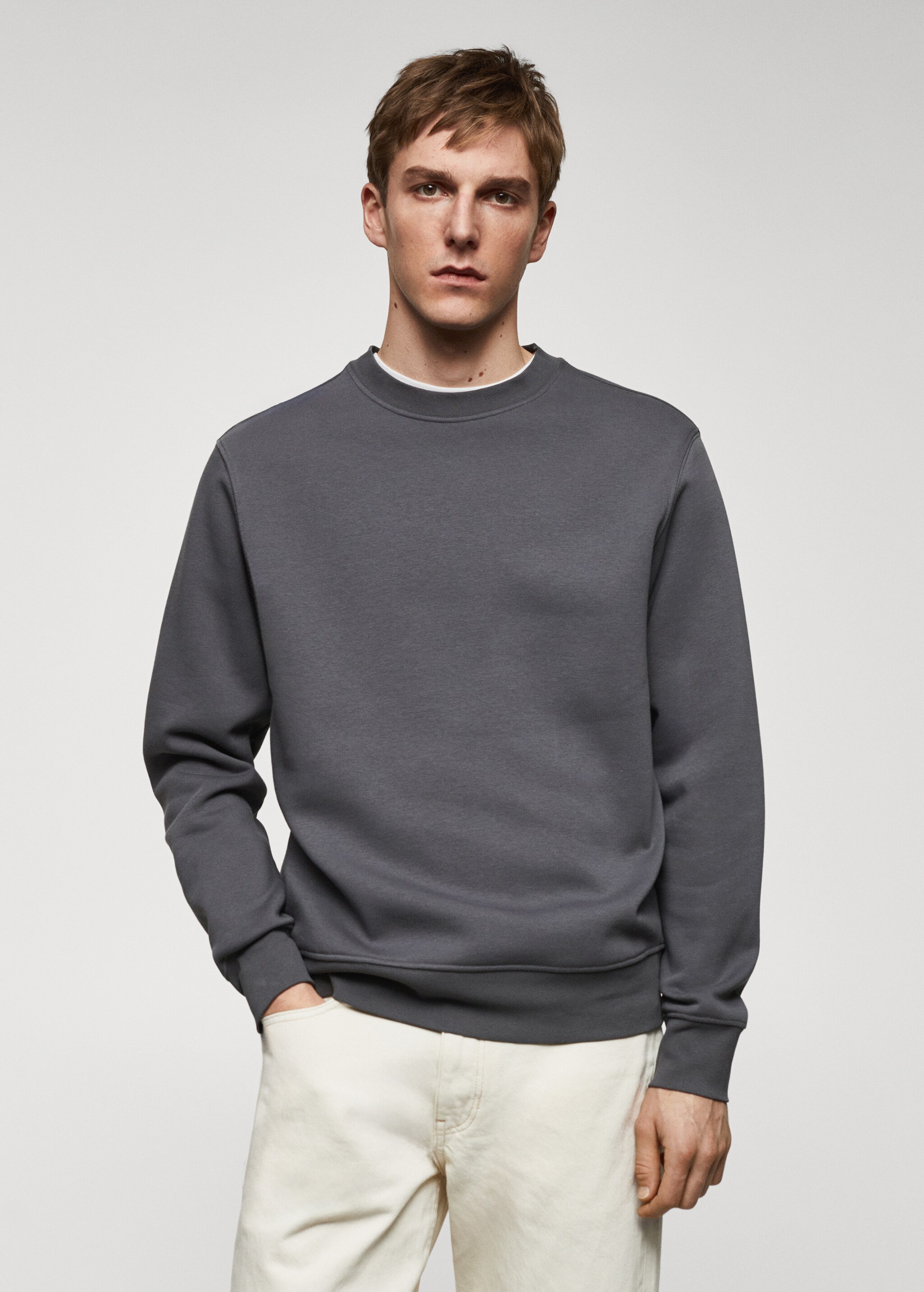 Lightweight cotton sweatshirt - Medium plane