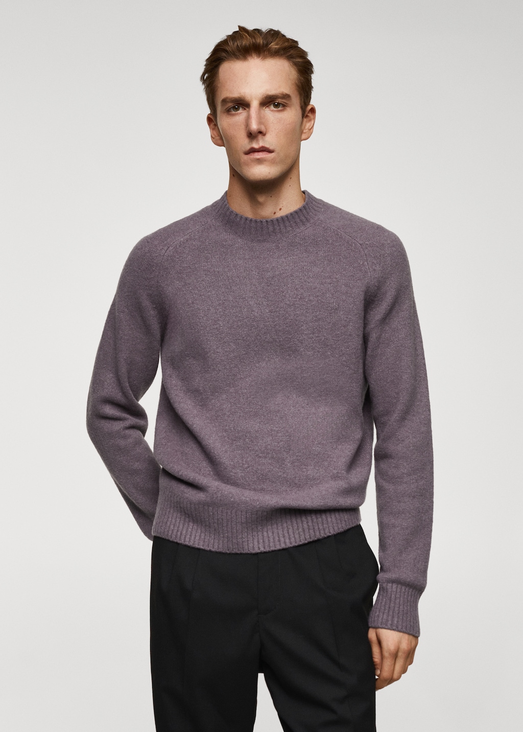 Pull over maille details coteles