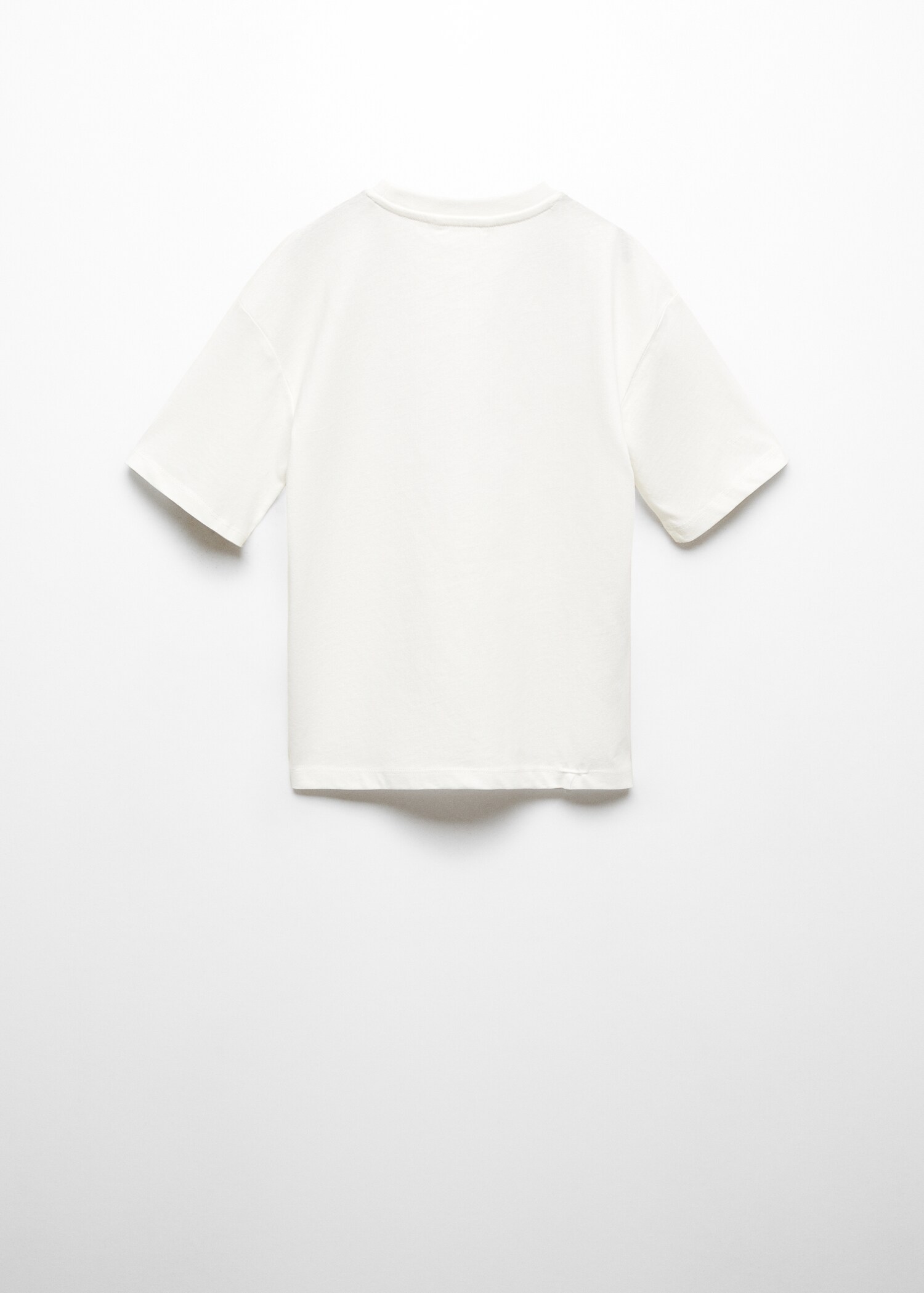 Printed cotton-blend T-shirt - Reverse of the article