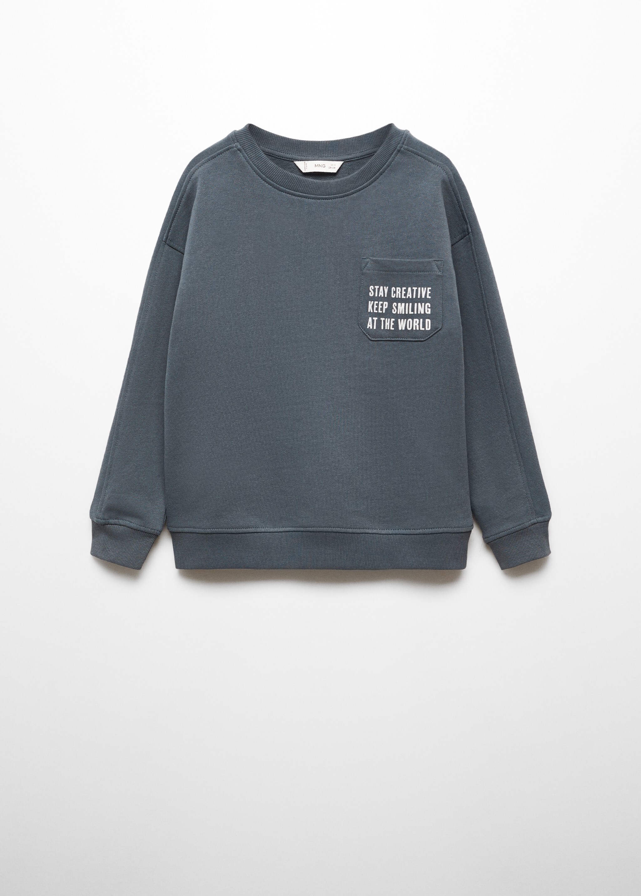 Message cotton sweatshirt - Article without model
