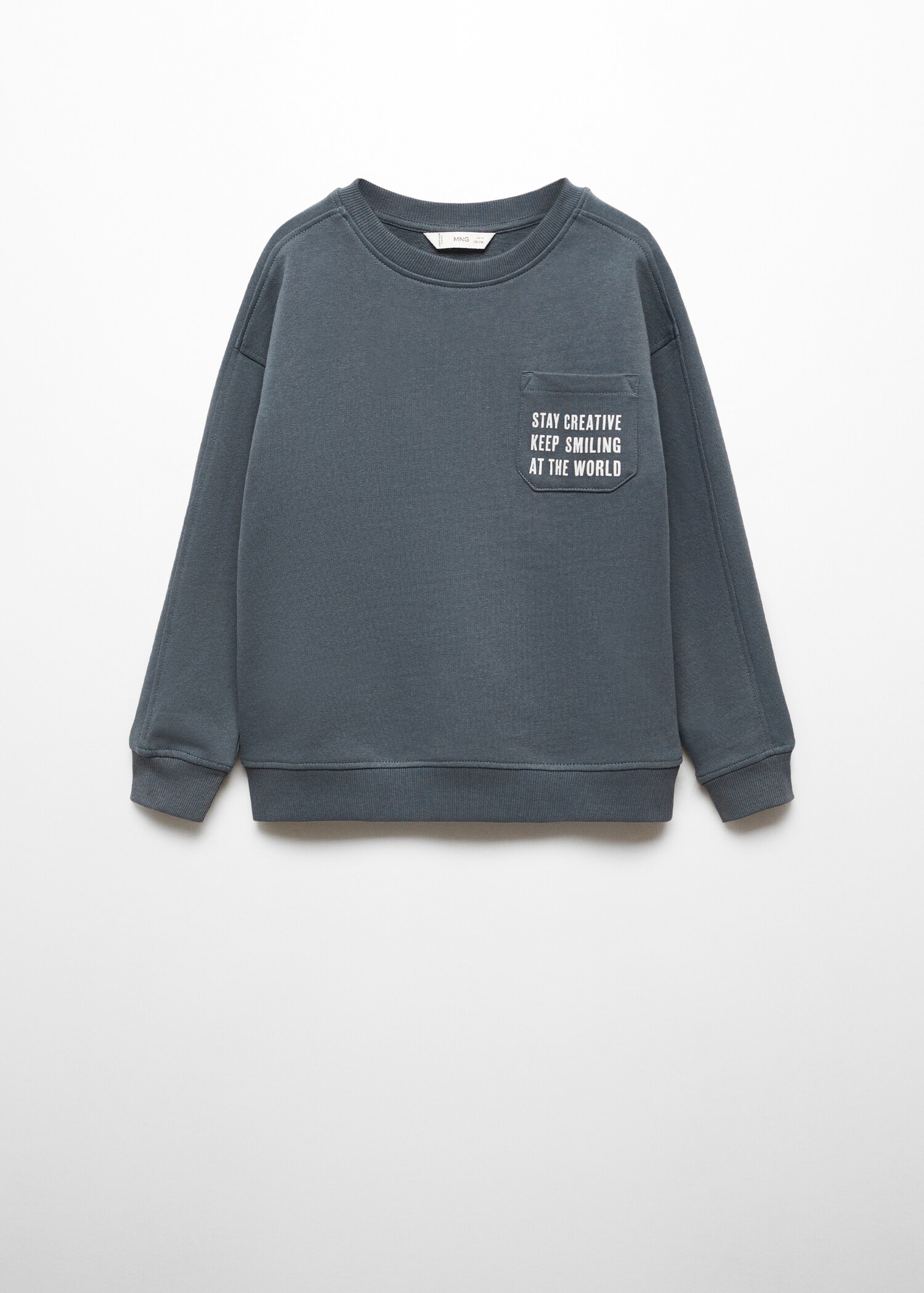 Message cotton sweatshirt - Article without model