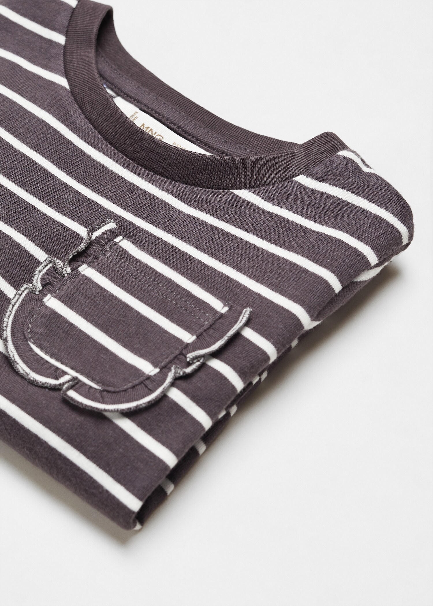 T-shirt de manga comprida às ricas - Pormenor do artigo 0