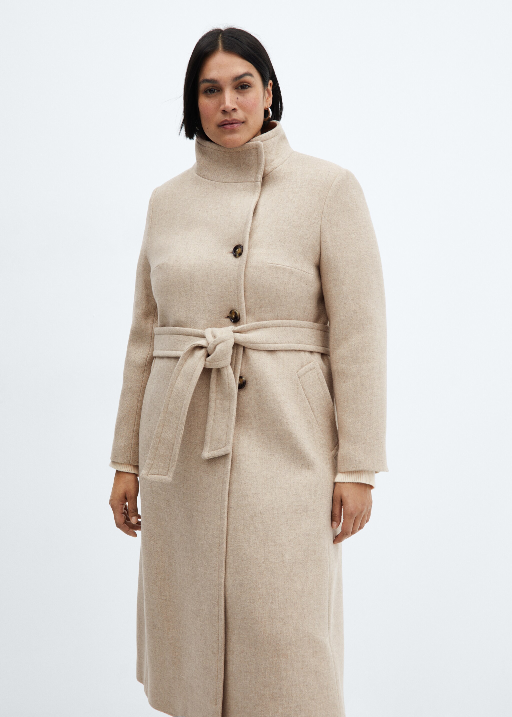 Belted Manteco wool coat - Details of the article 5