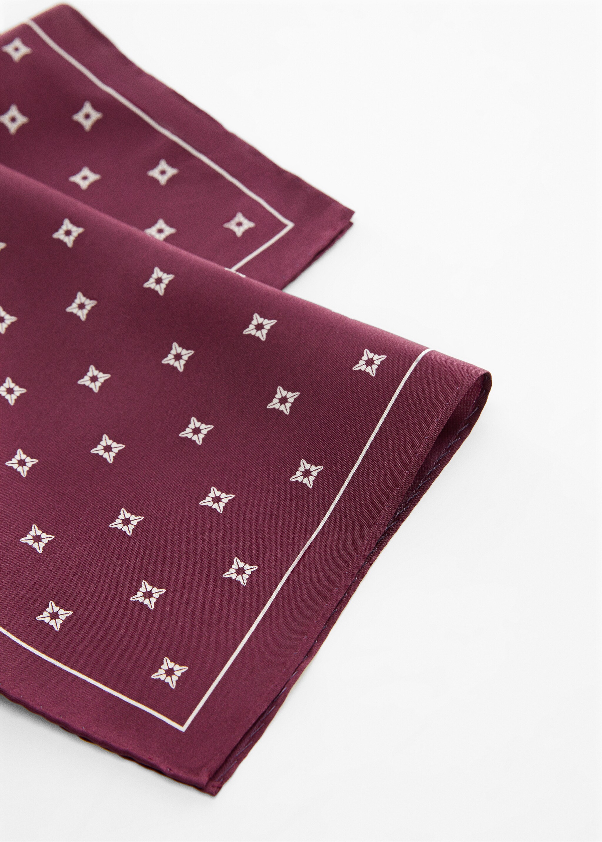 Карманный платок 100% шелк - Деталь изделия 1