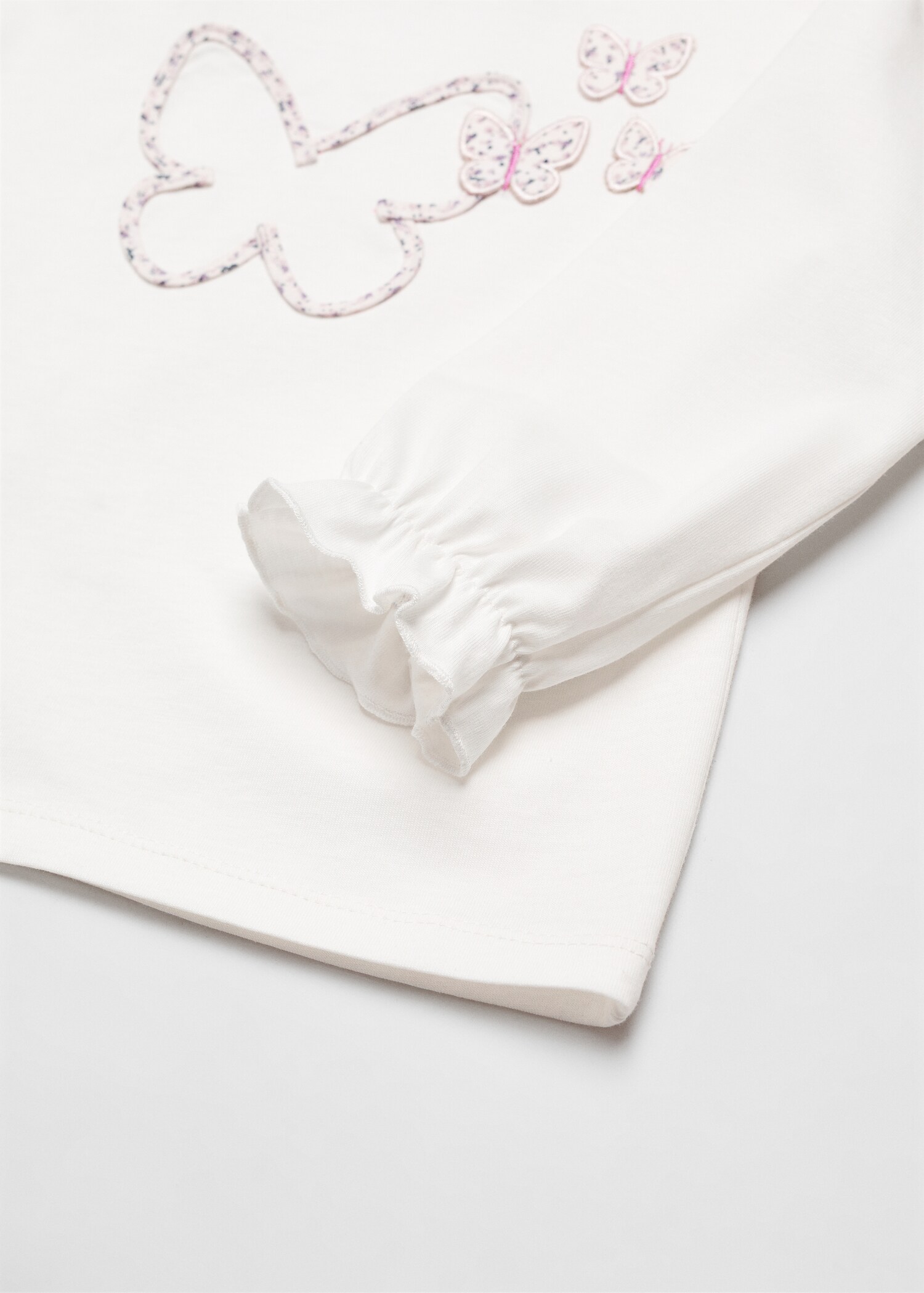 Embroidered butterflies t-shirt - Детальніше про товар 0
