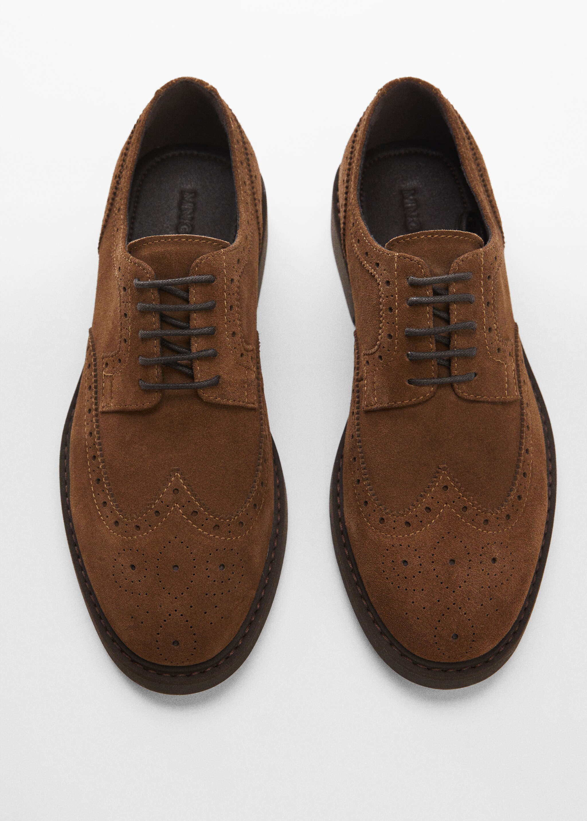 Die-cut suede blucher shoes - Details of the article 3