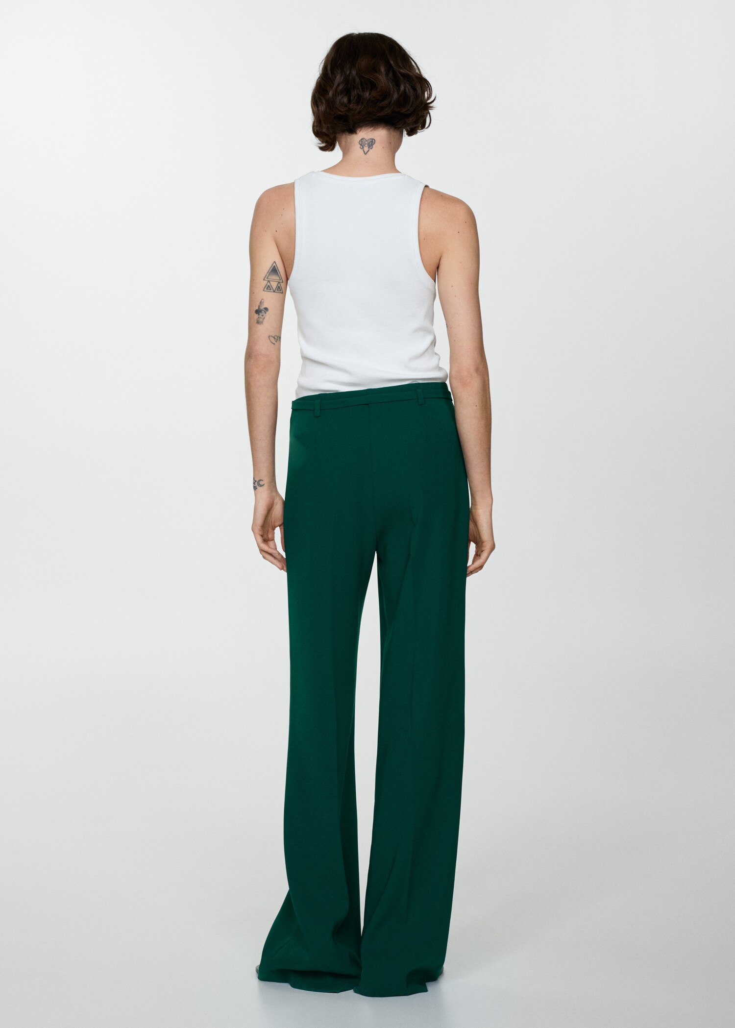 Pantalon wideleg ceinture - Verso de l’article