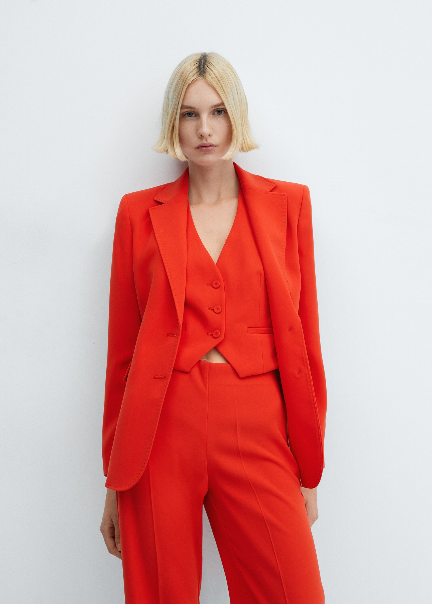 Pantalon wideleg ceinture - Plan moyen