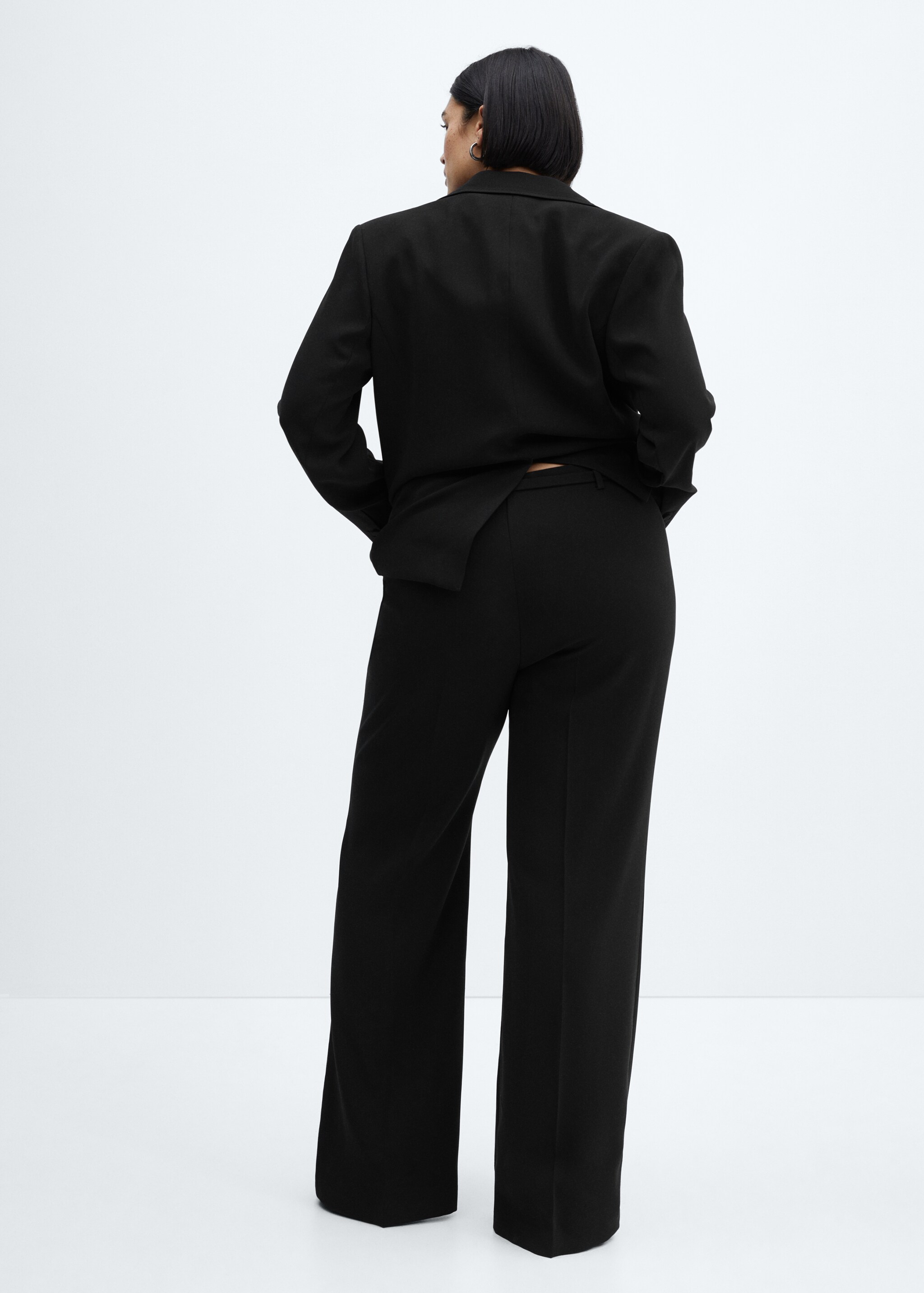 Wideleg trousers with belt - Details of the article 4
