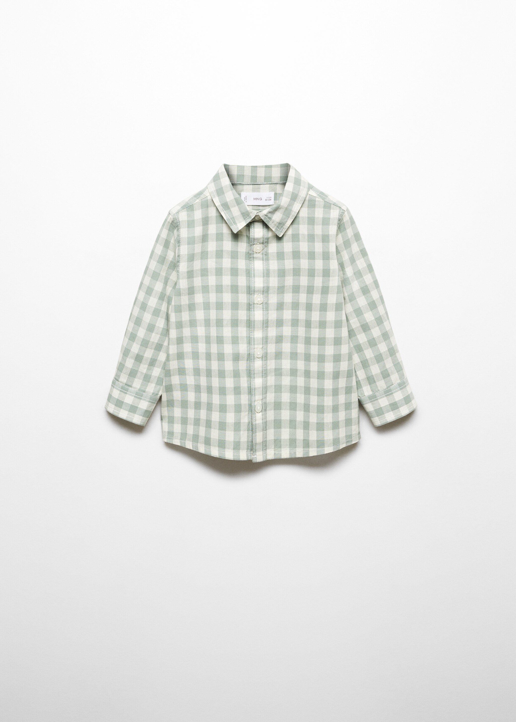 Gingham check cotton shirt - Article without model