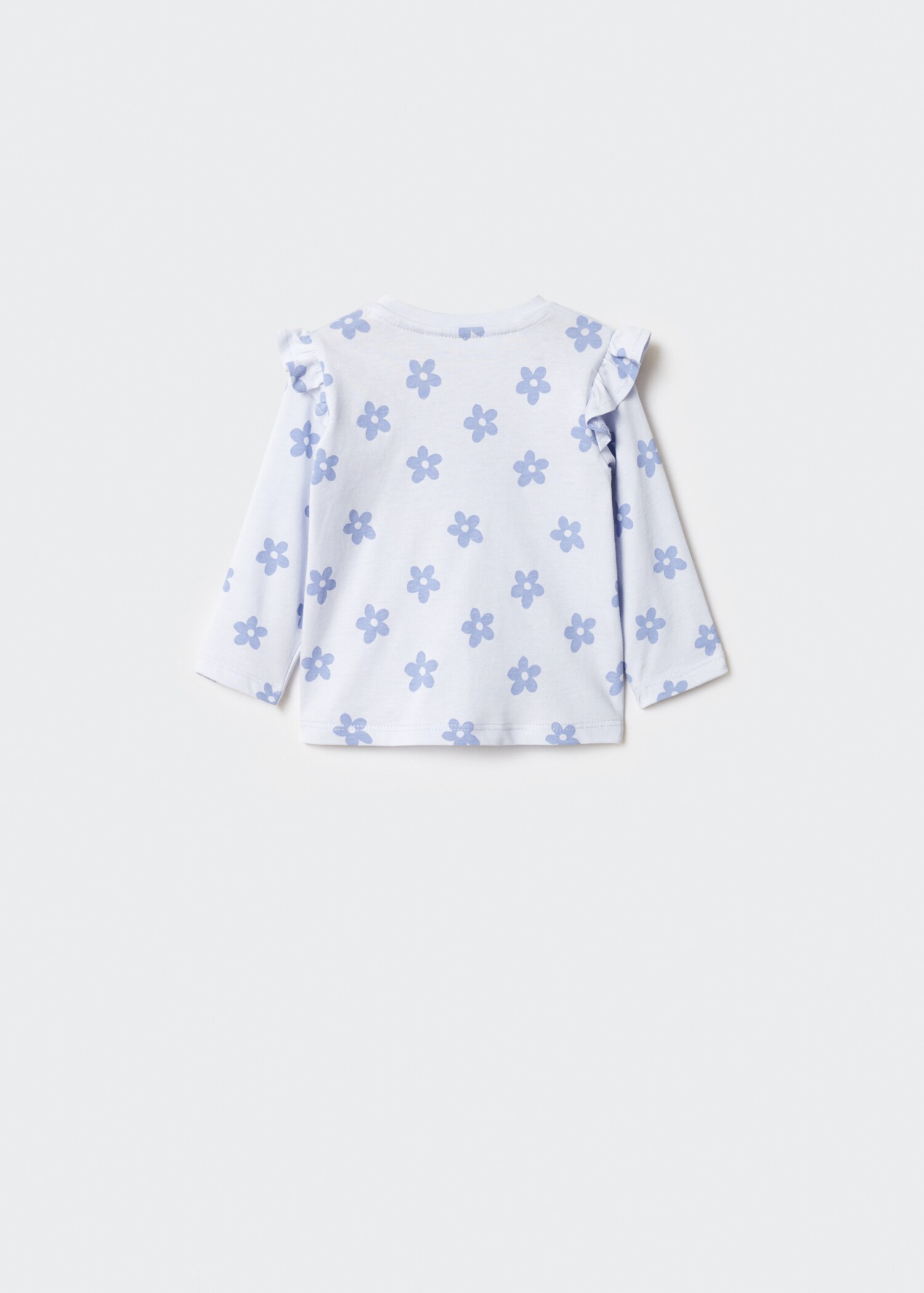 T-shirt met ruchesdetail - Achterkant van het artikel
