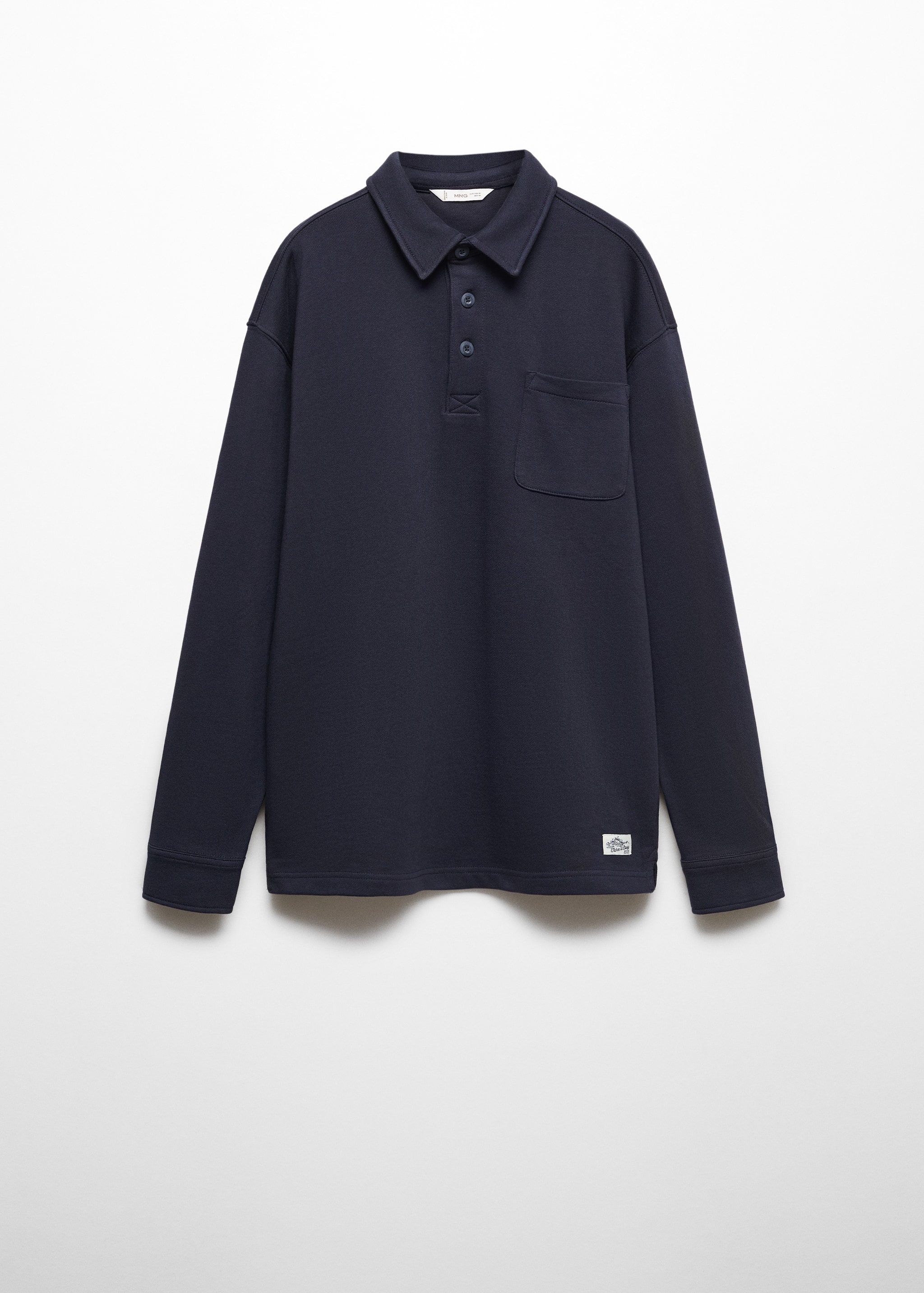 Long sleeves cotton polo - Article without model
