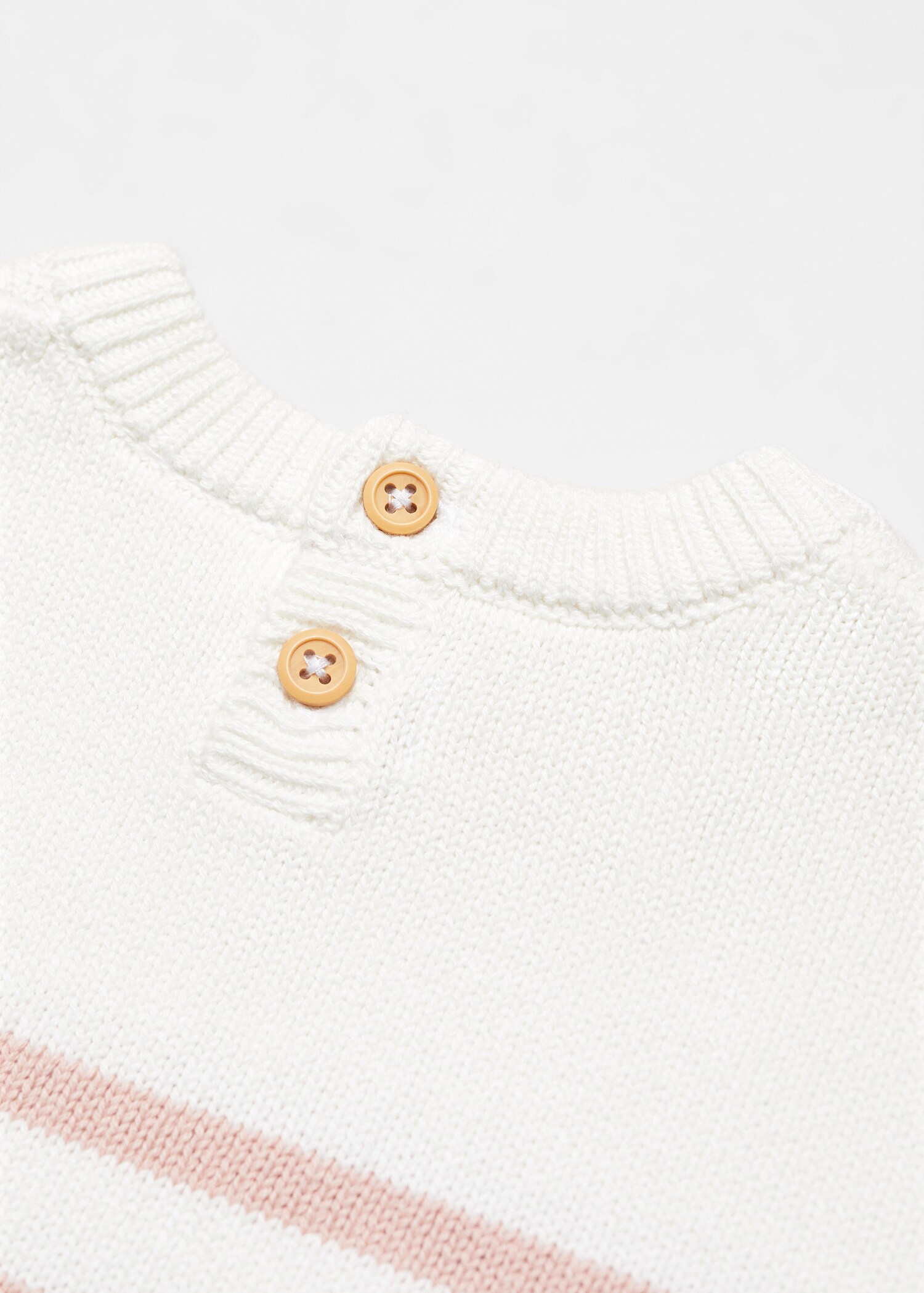 Striped cotton-blend sweater - Details of the article 0