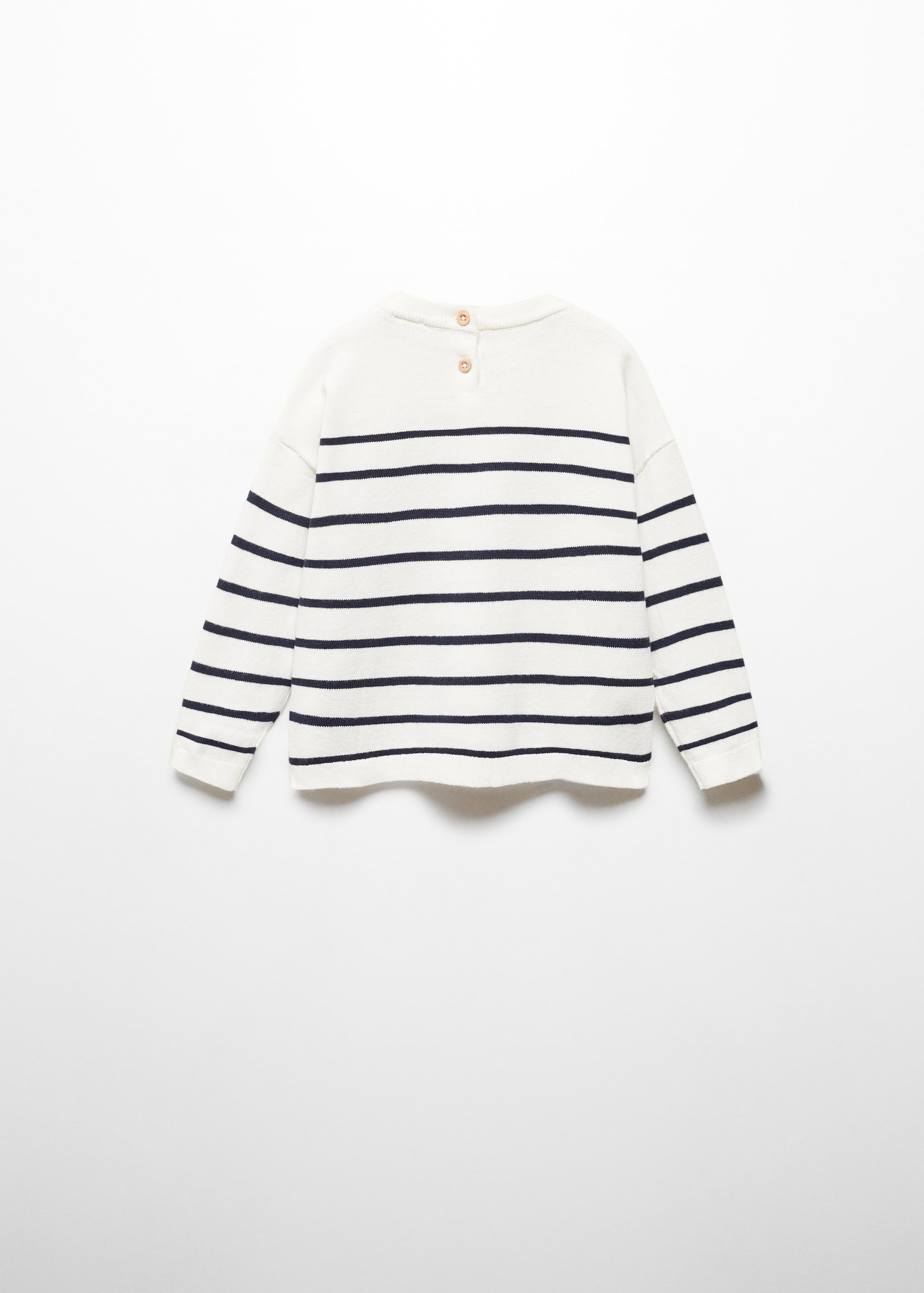 Stripe pattern sweater - Reverse of the article