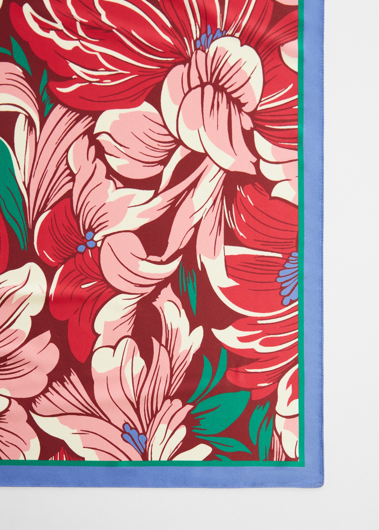 Floral printed scarf - Medium plane