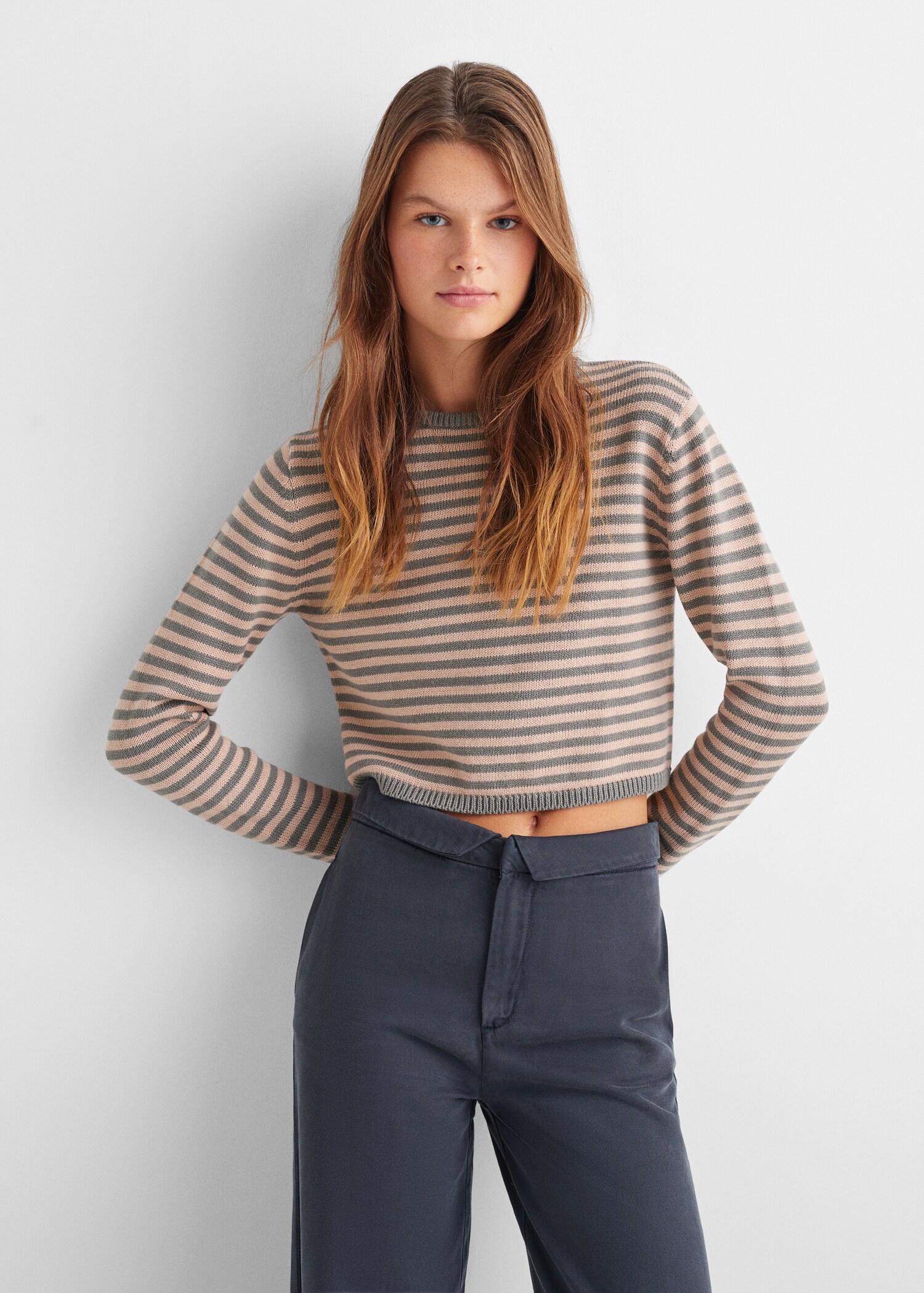 Striped knit sweater - Details of the article 2