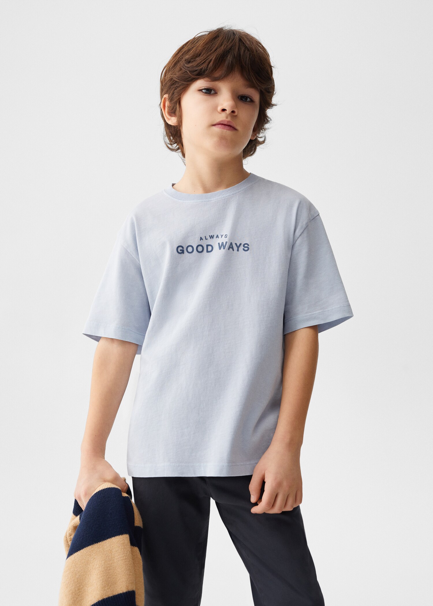 Printed message T-shirt - Medium plane