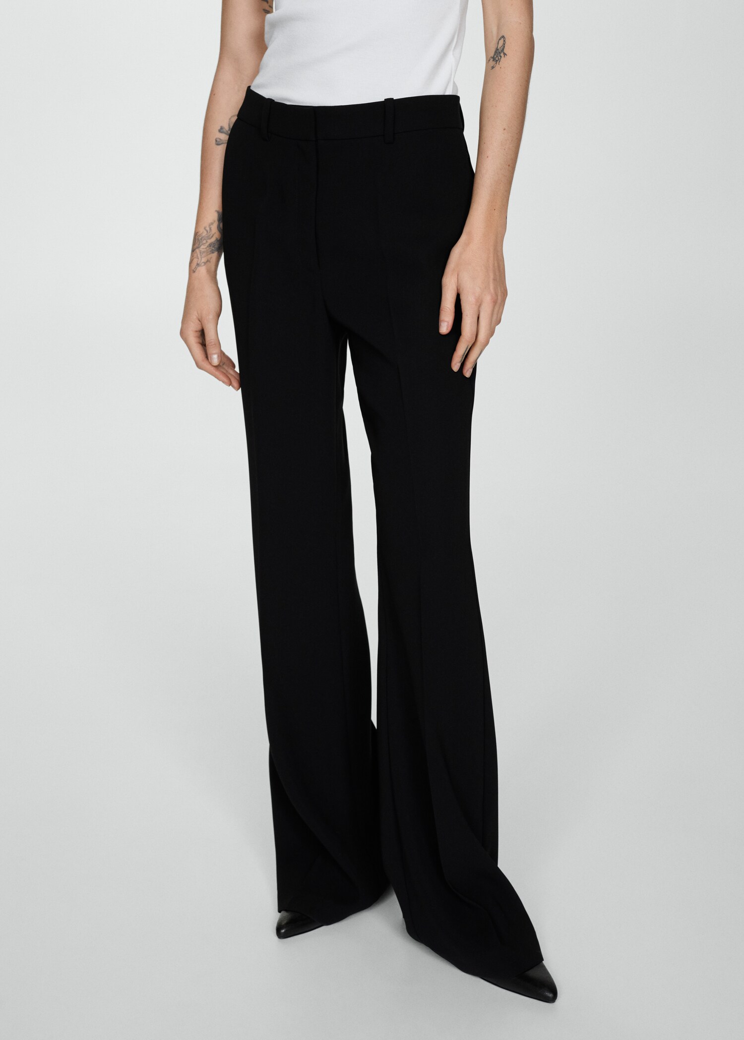 Flared trouser suit - Medium plane