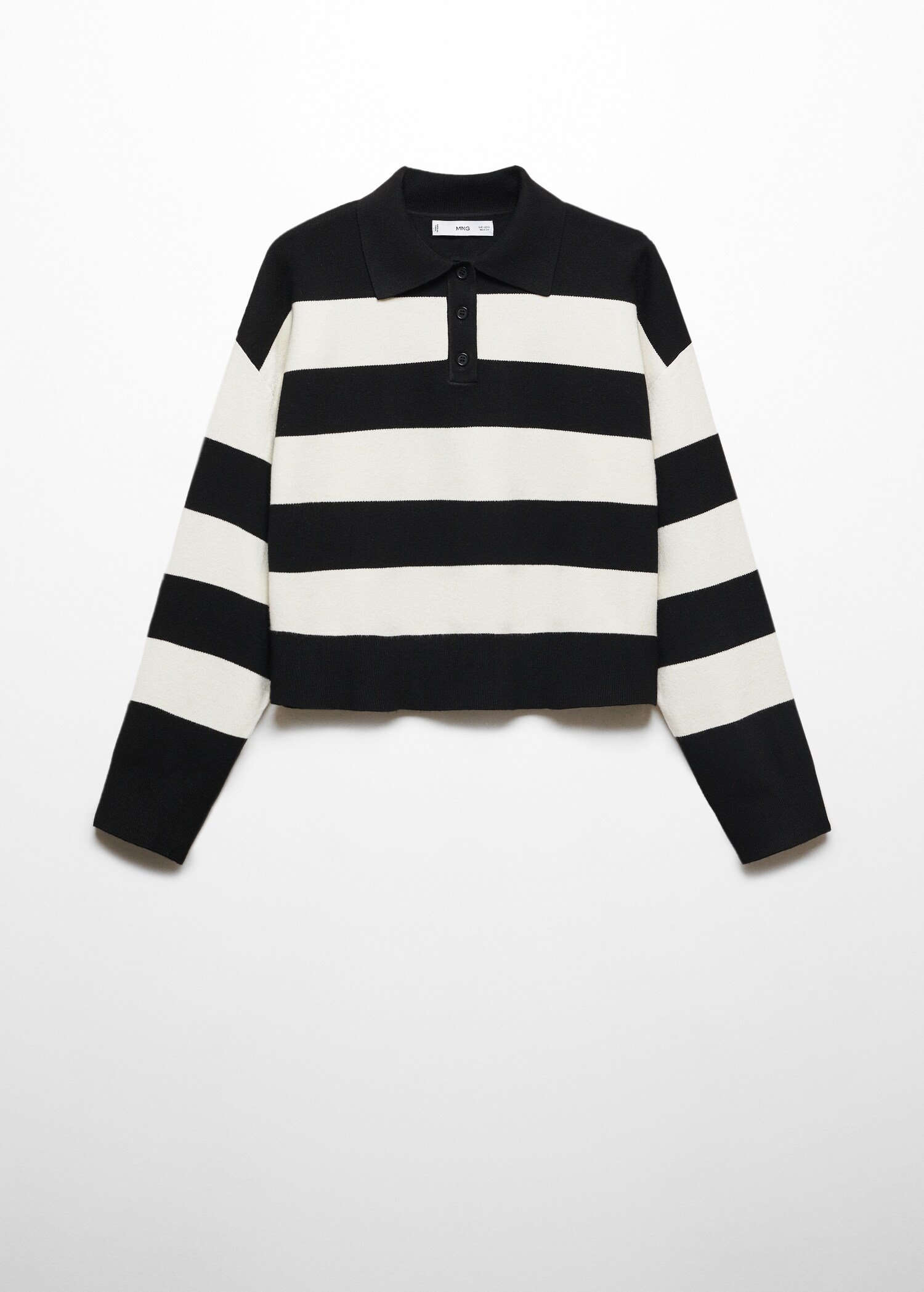 Pull-over rayures col polo - Article sans modèle