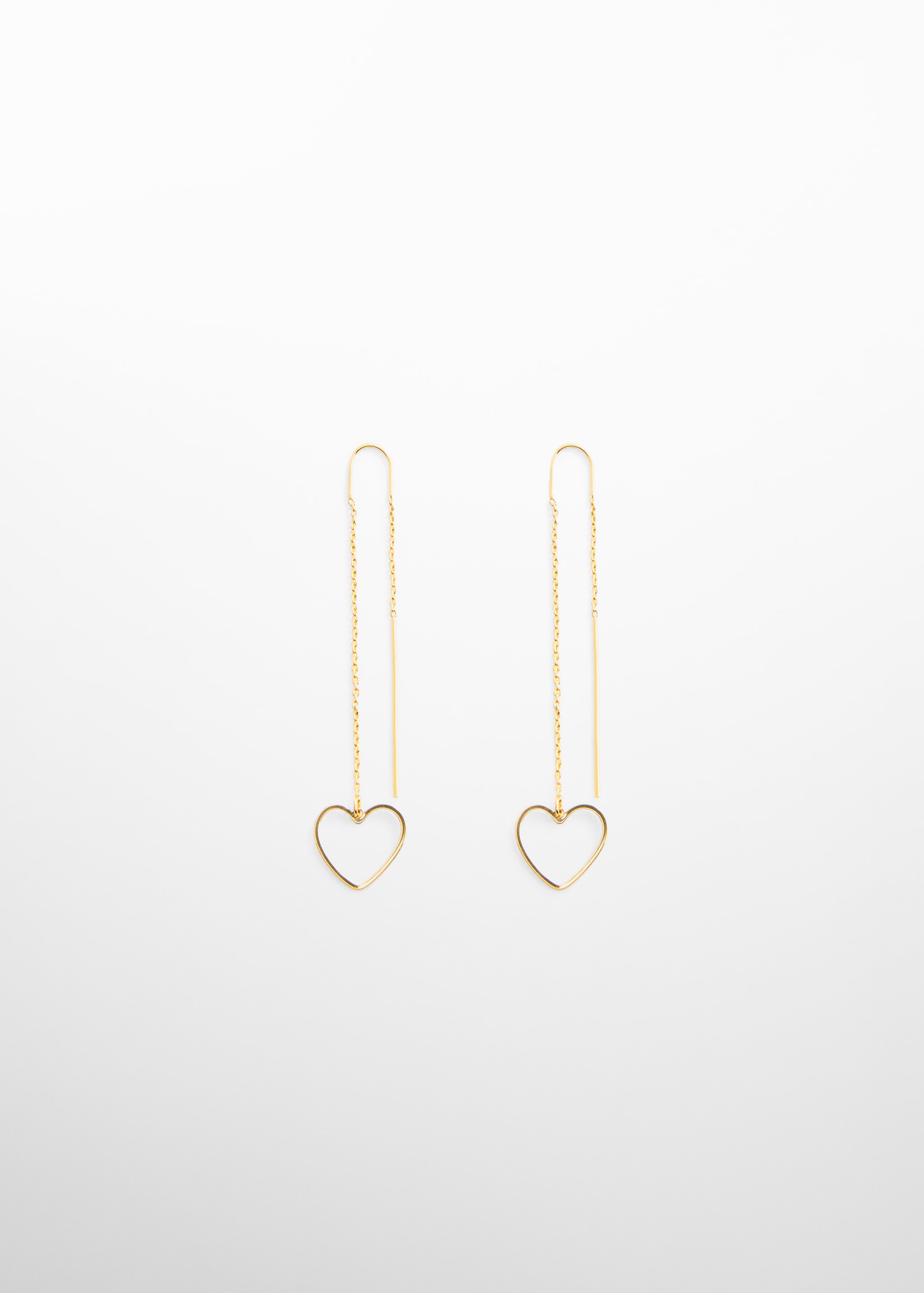 Heart thread earrings - Article without model