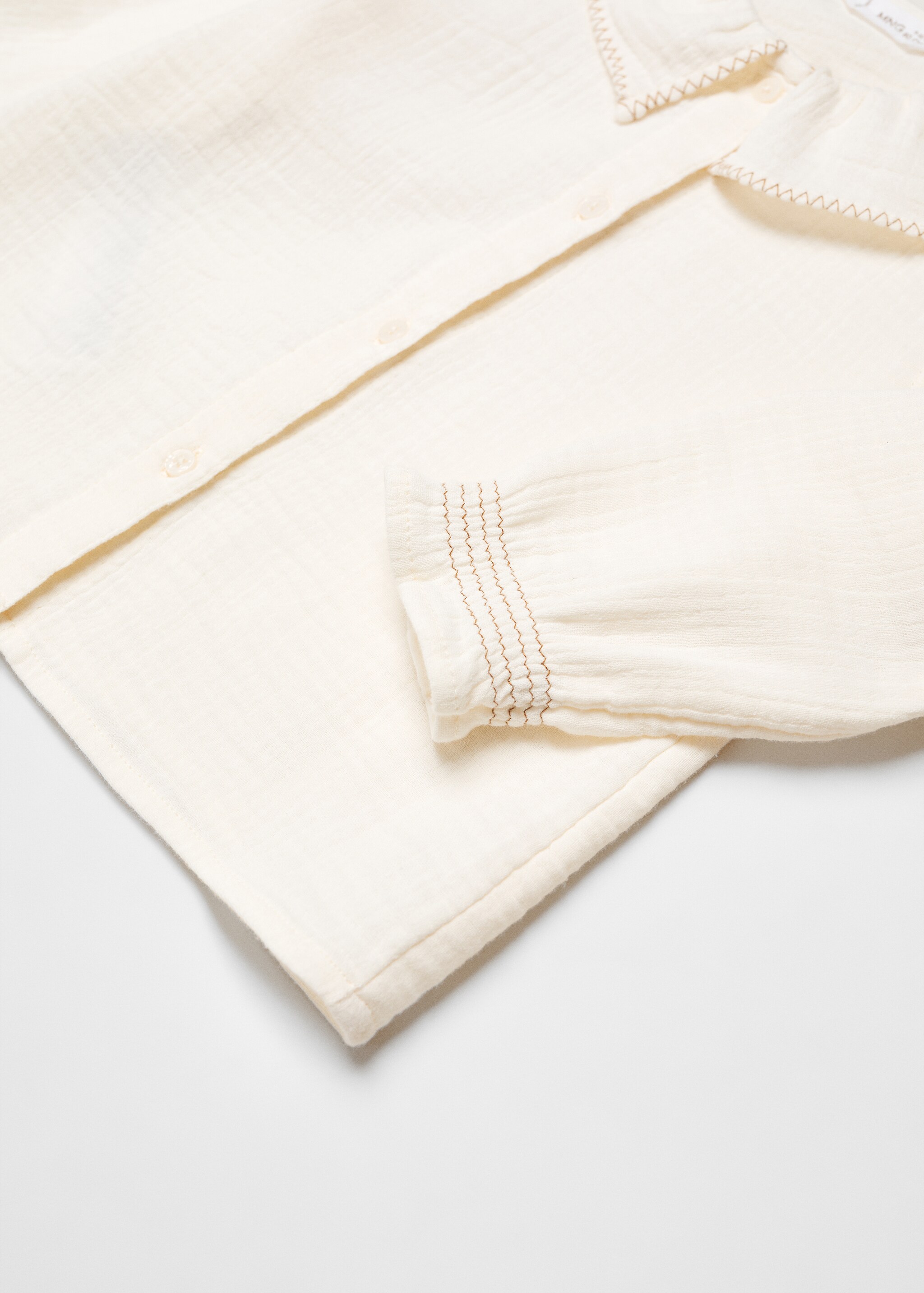 Blouse coton tissu plissé - Détail de l'article 8
