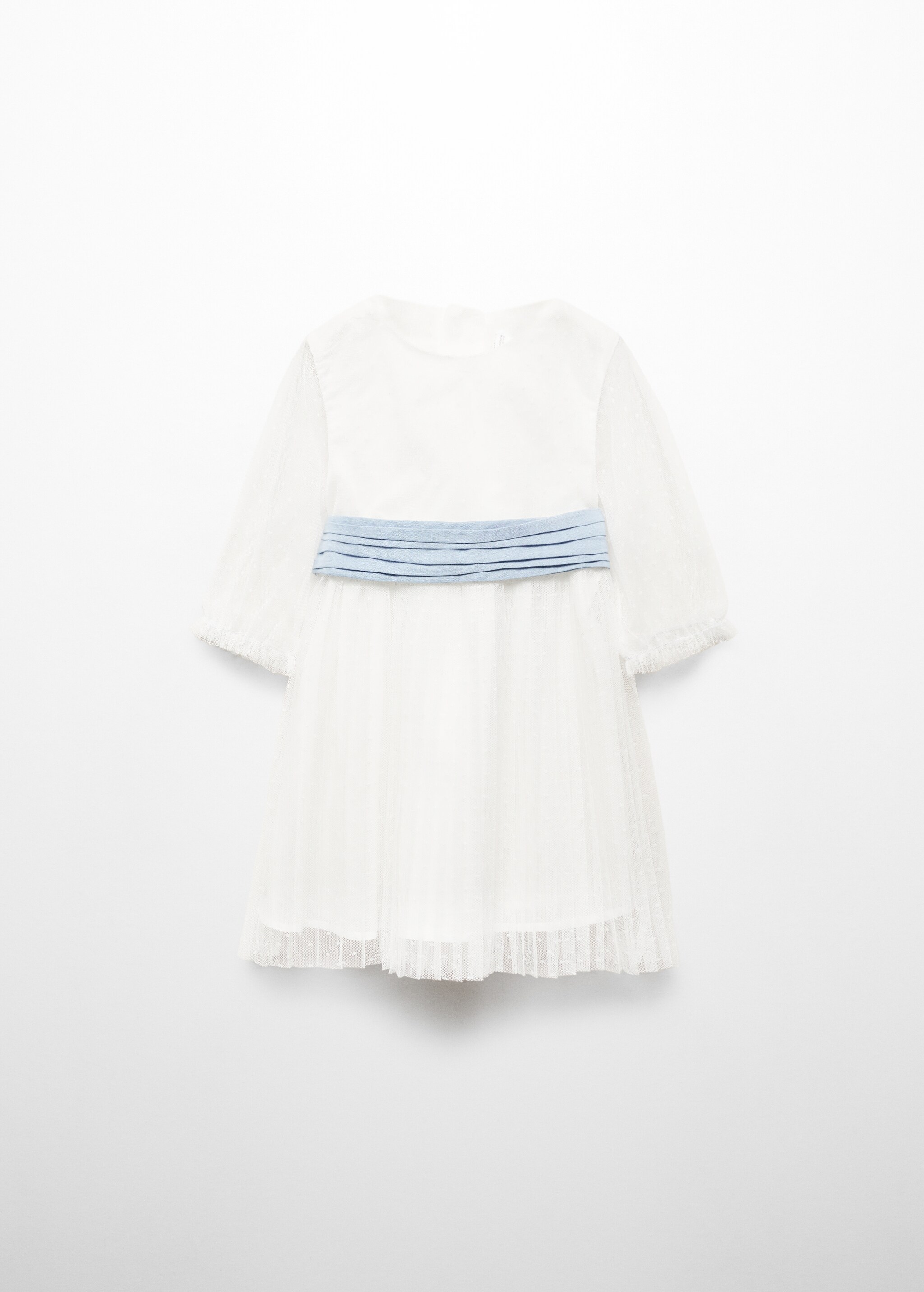 Платье из полупрозрачной ткани в крапинку - Изделие без модели