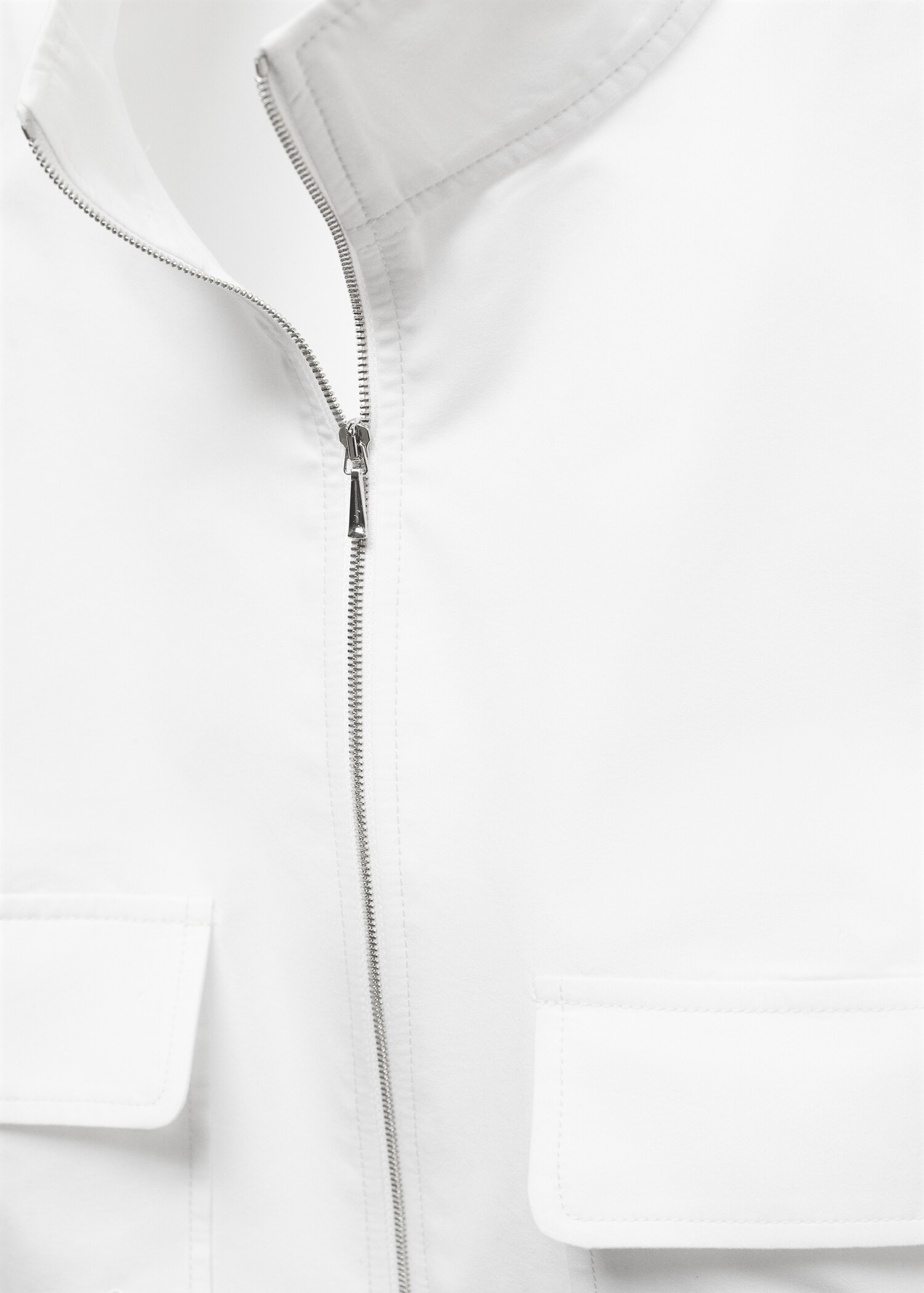 Cotton zipper sleeveless shirt - Details of the article 8