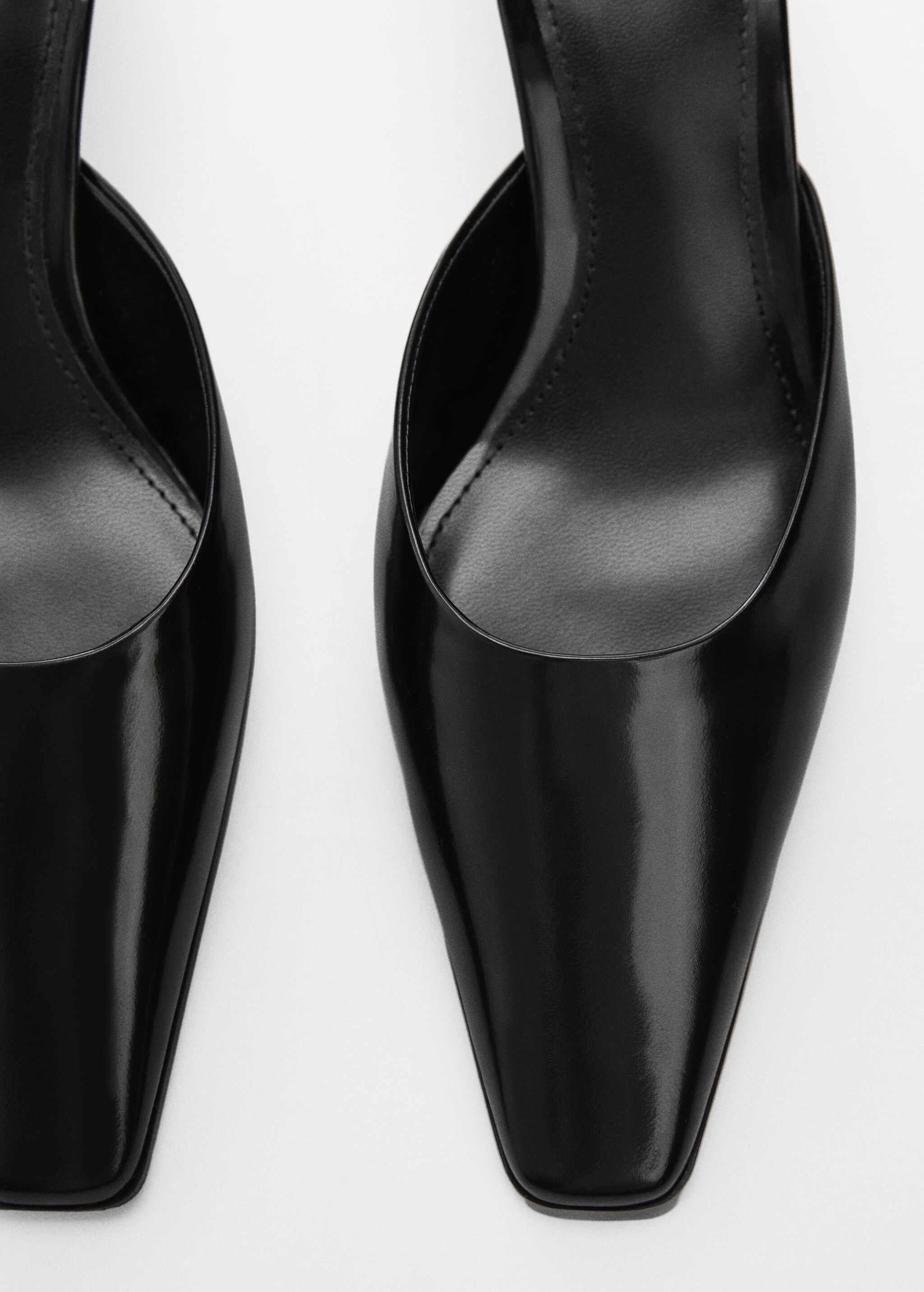 Pointed-toe leather slingback shoes - Details of the article 2