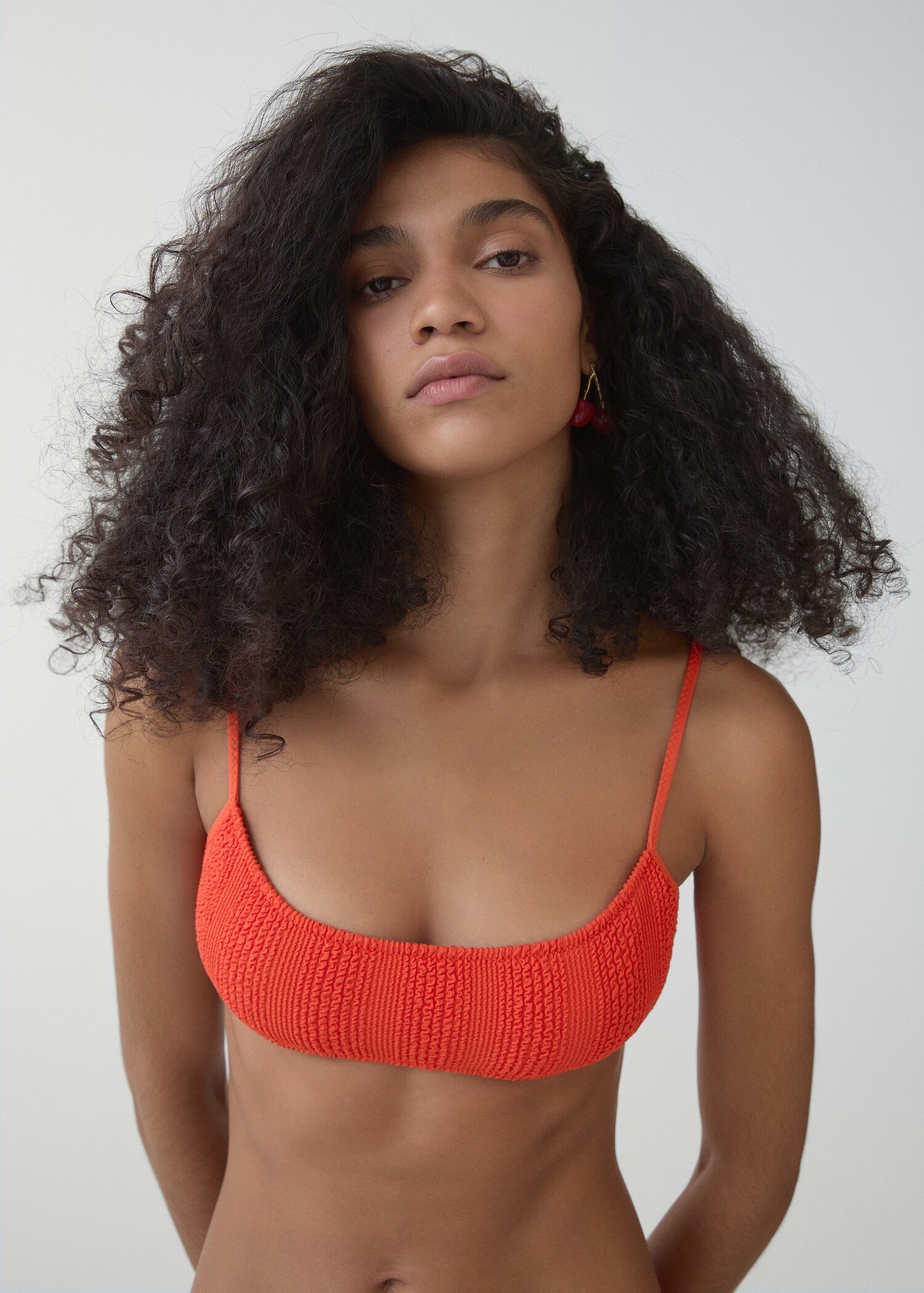 Textured bikini top - Details of the article 1