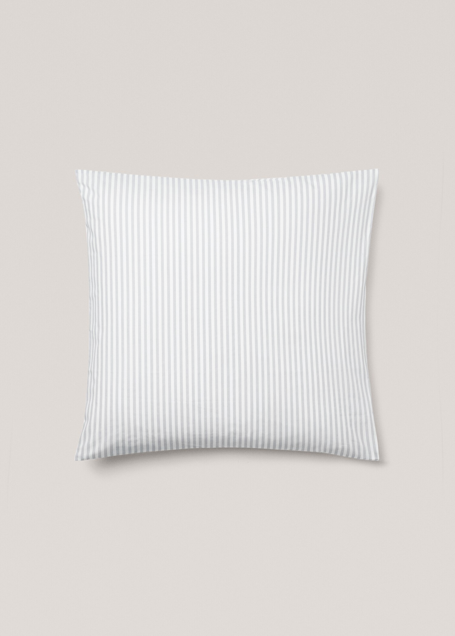 Striped cotton pillowcase 60x60cm - Article without model