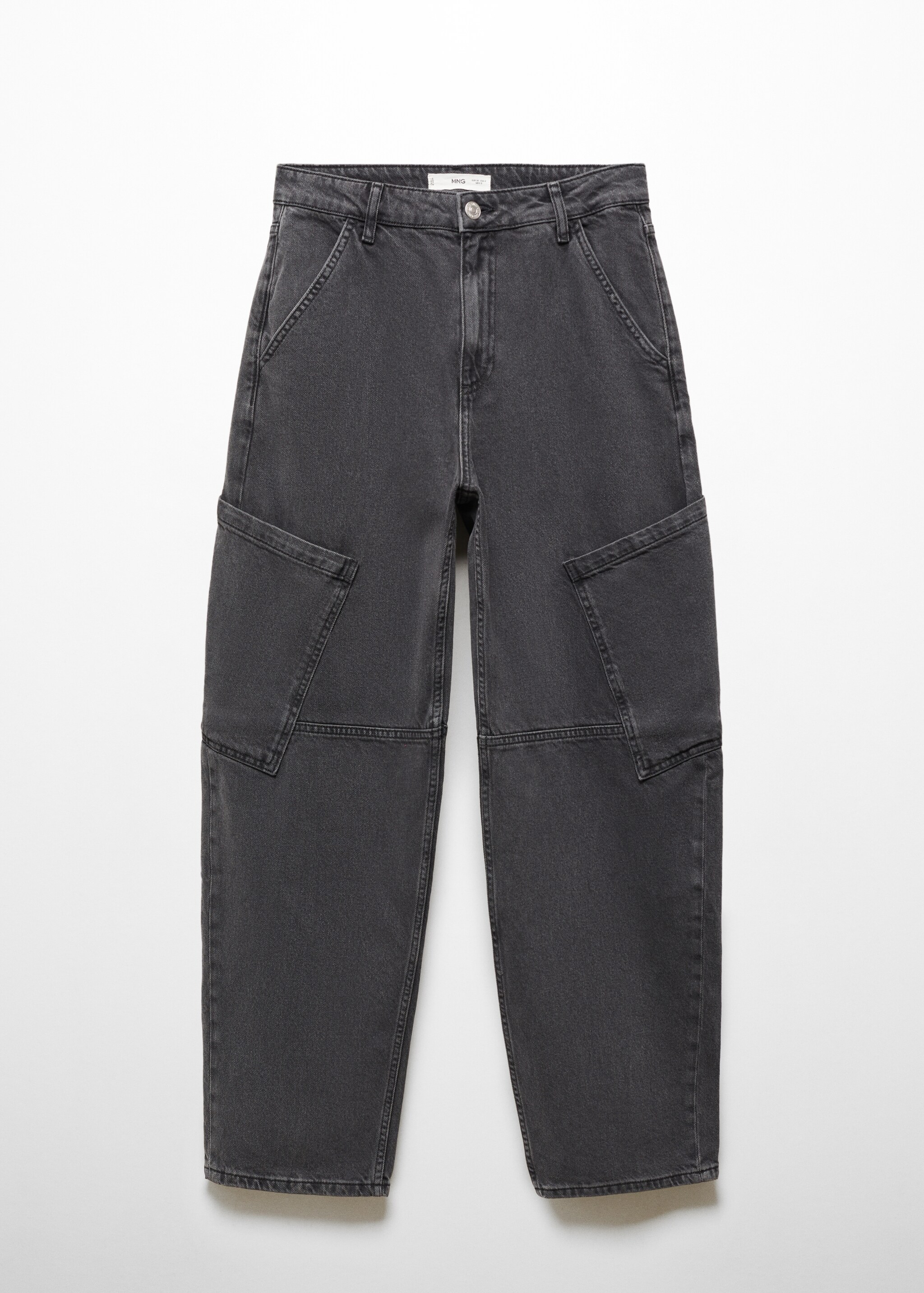 Orta belli slouchy kargo jean pantolon - Modelsiz ürün