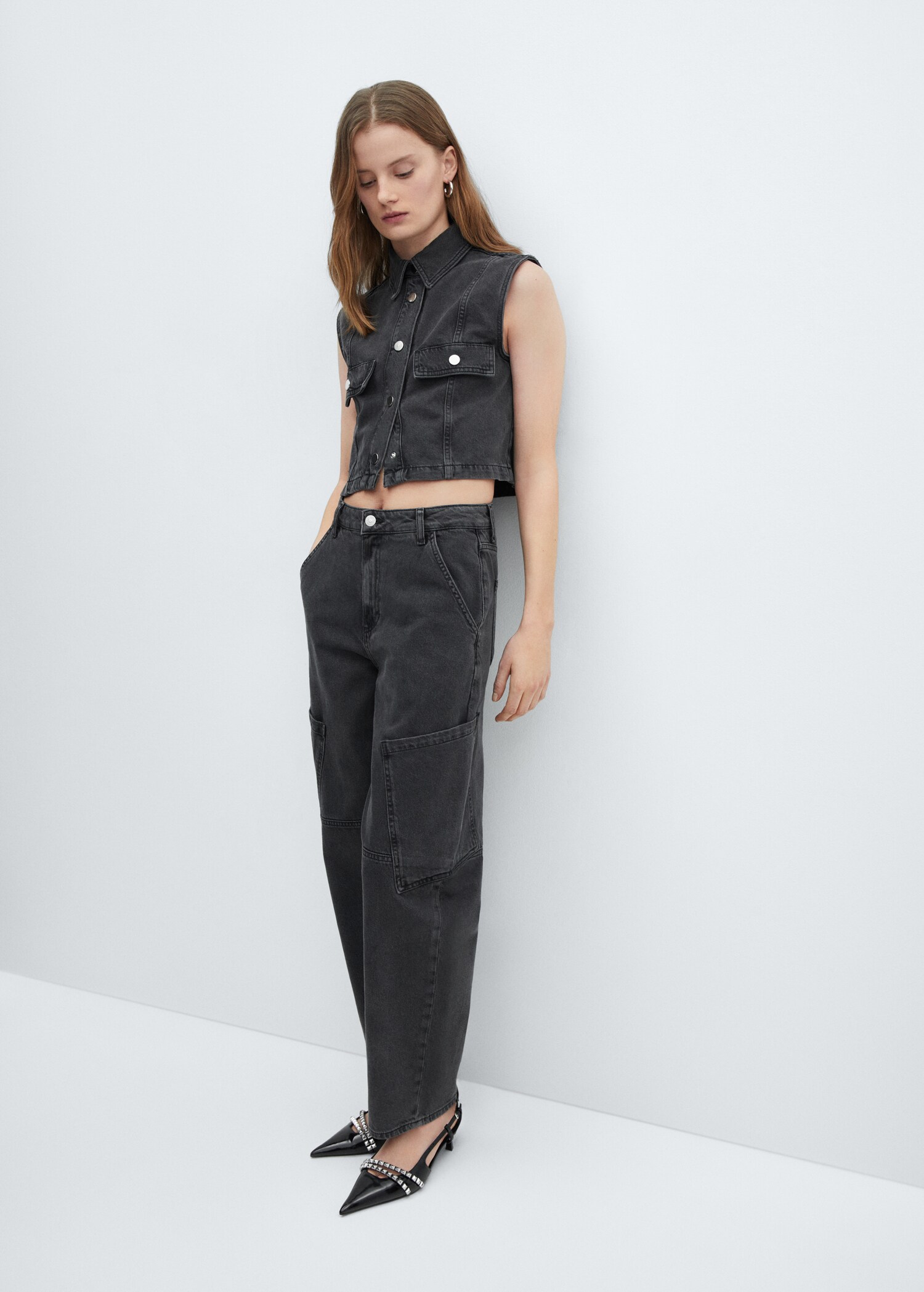 Jean slouchy cargo taille normale - Détail de l'article 2