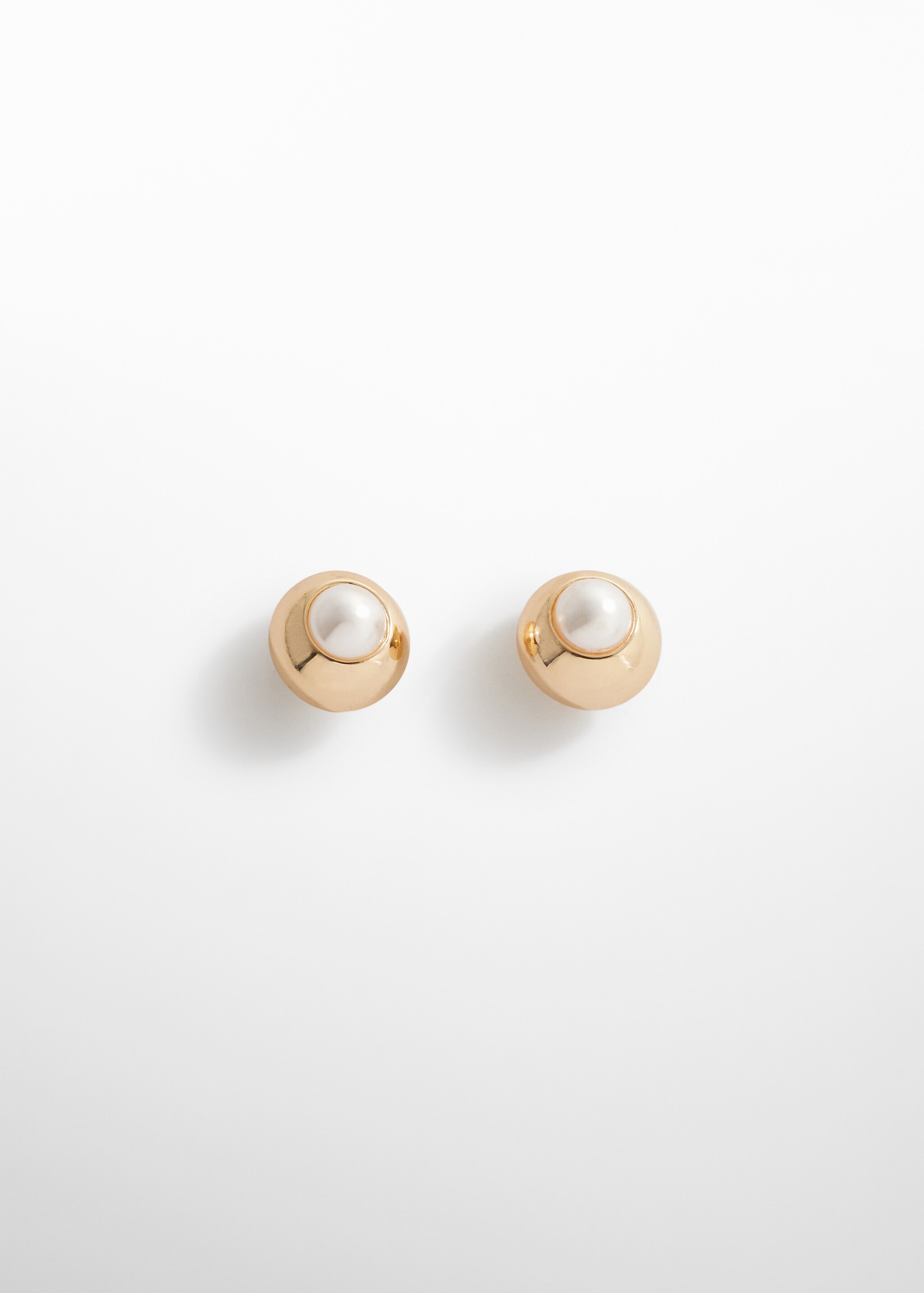 Spherical pearl-detail earrings - Article without model