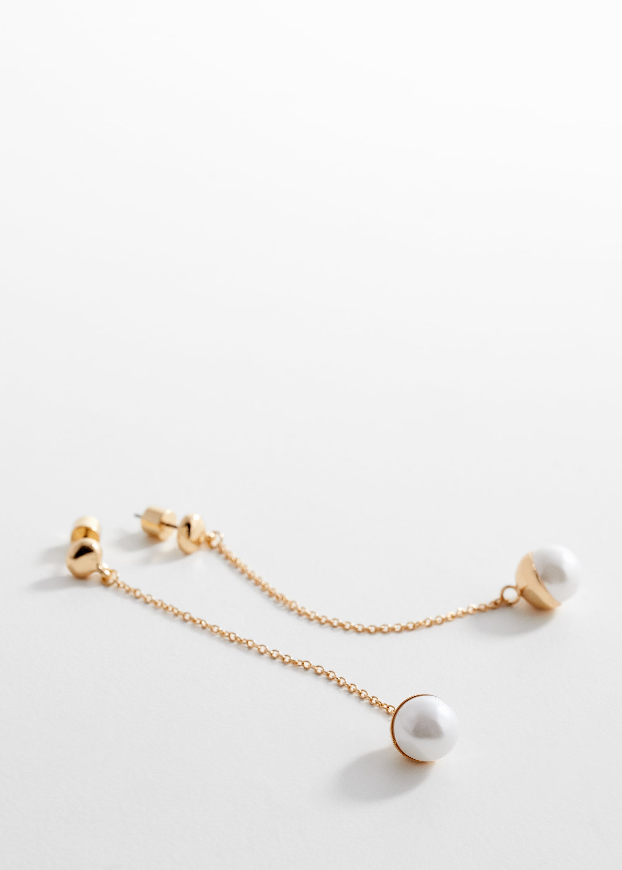 Pearl pendant earrings - Medium plane