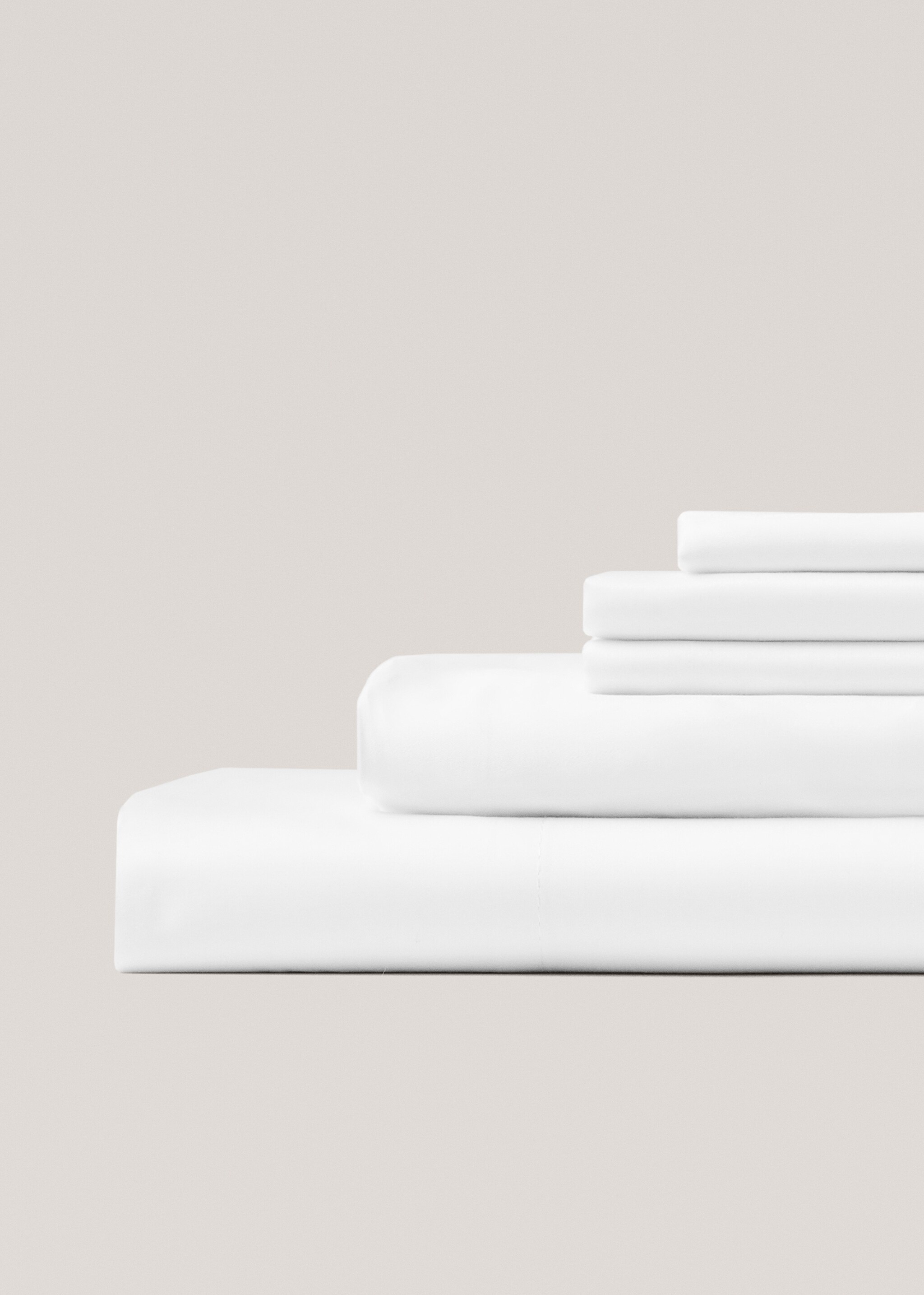 Satin fitted sheet for king bed - Medium plane