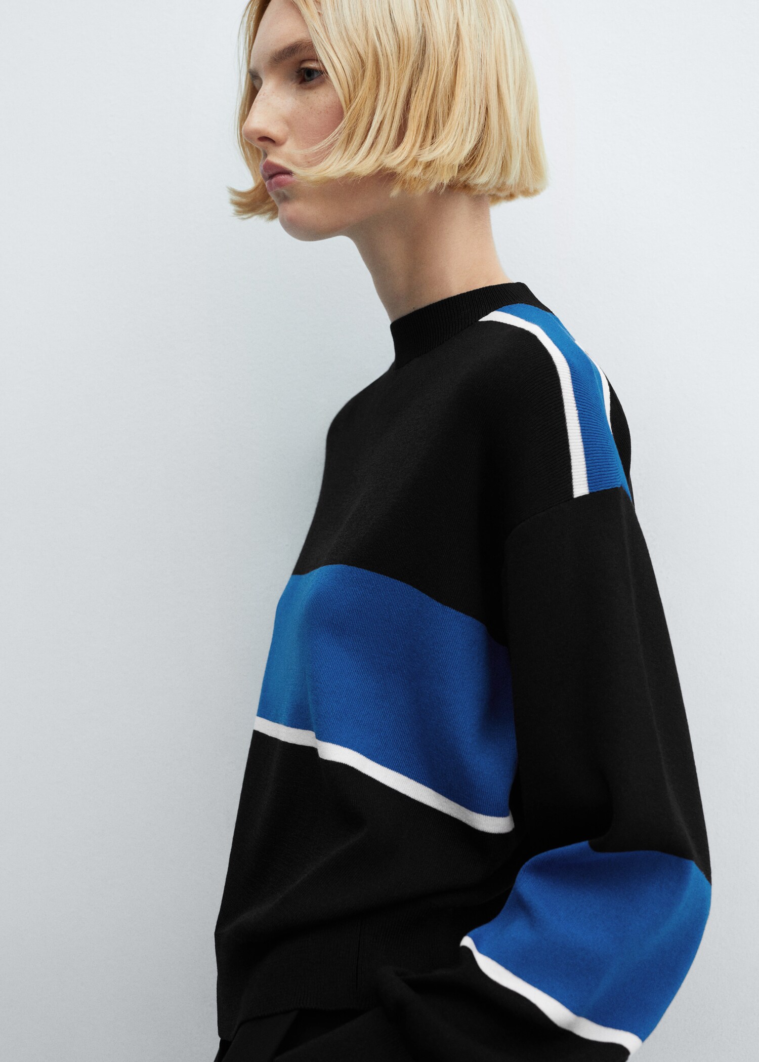 Pull-over maille coton lin col rond - Détail de l'article 2