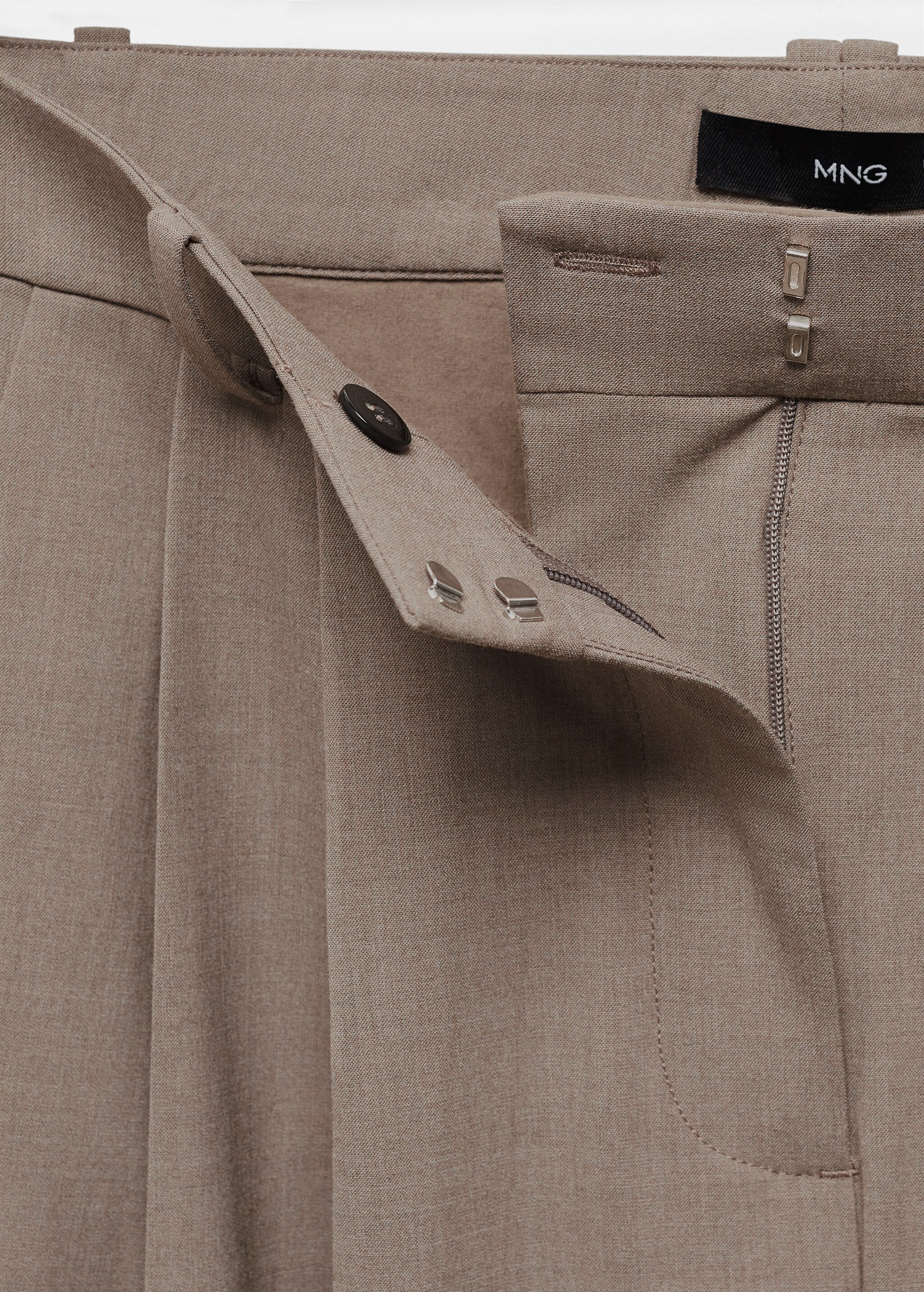 Wideleg pleated trousers - Details of the article 8