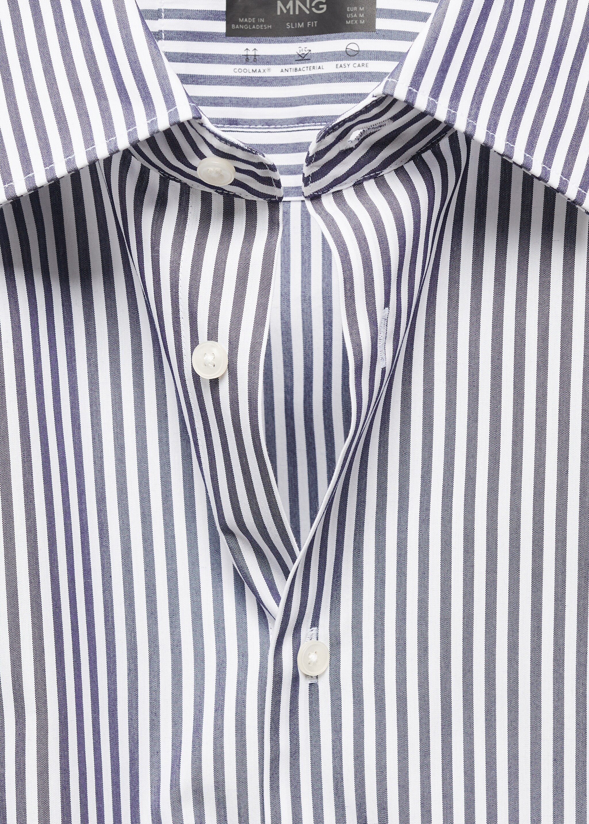 Slim fit striped Coolmax® shirt - Details of the article 8