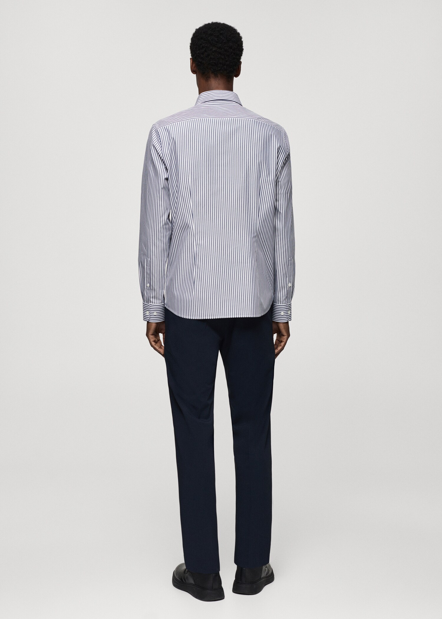 Camisa slim fit rayas Coolmax® - Reverso del artículo
