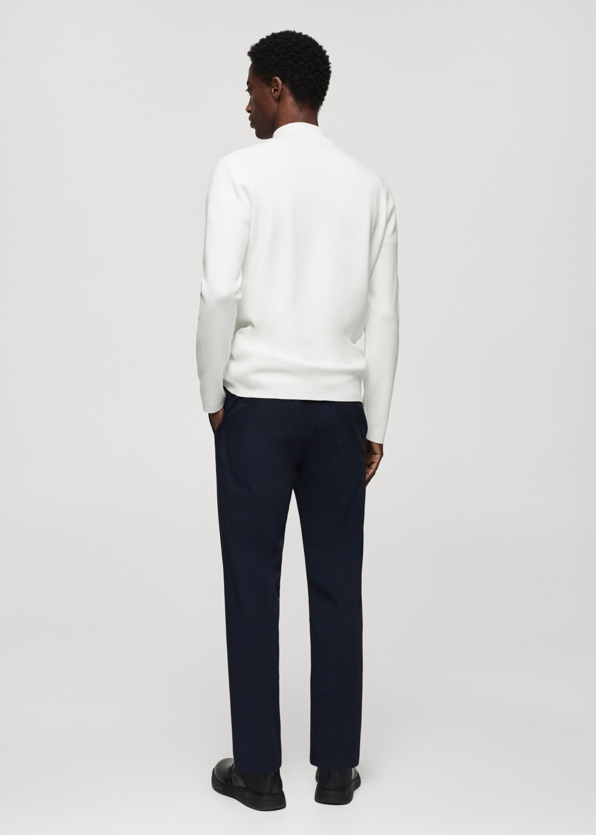 Pull-over col montant zip - Verso de l’article